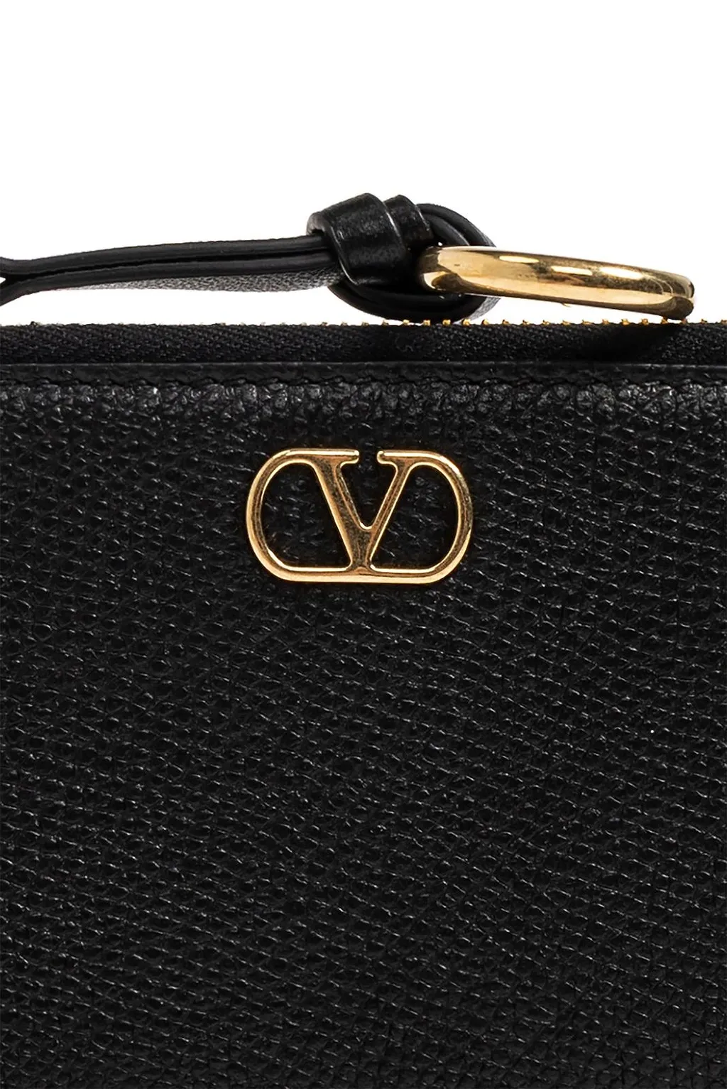 Valentino Vlogo Signature Zip-Up Card Holder