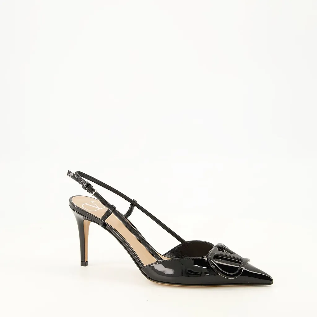 Valentino Vlogo Slingback Heeled Pumps