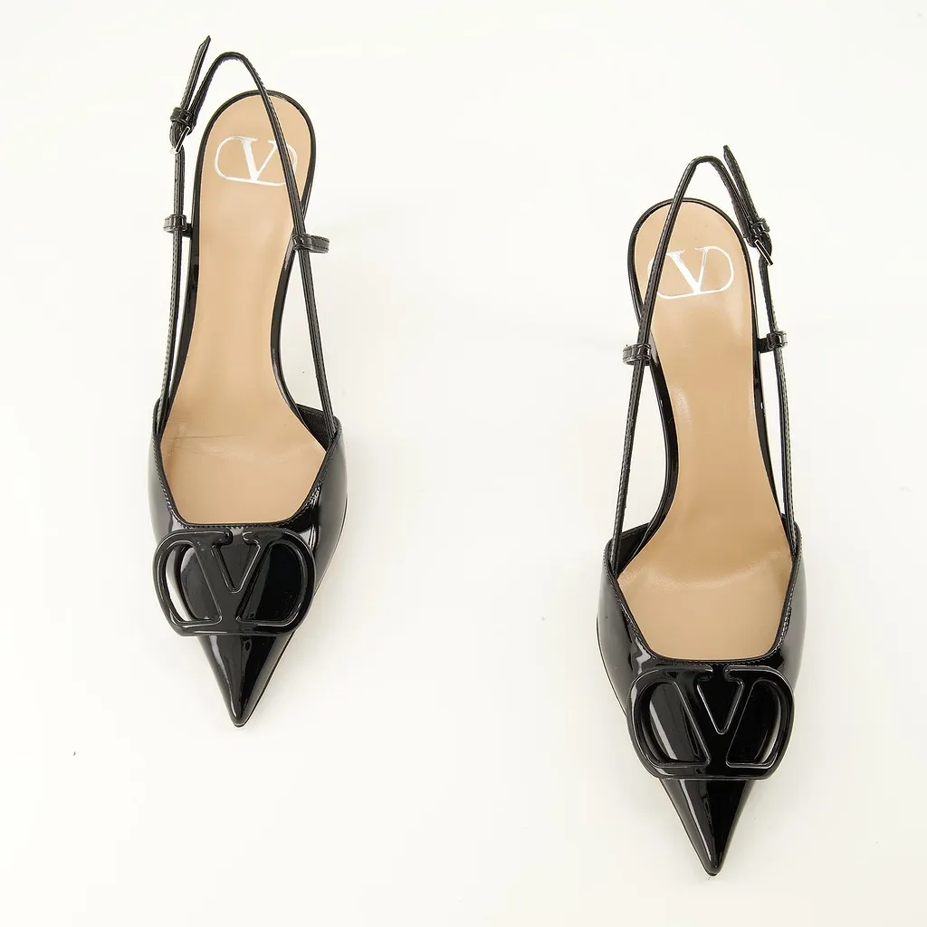 Valentino Vlogo Slingback Heeled Pumps