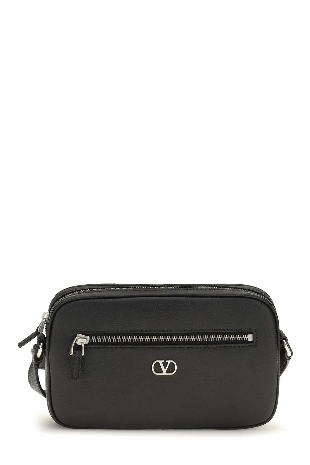 Valentino Vlogo Signature Zip-Up Messenger Bag