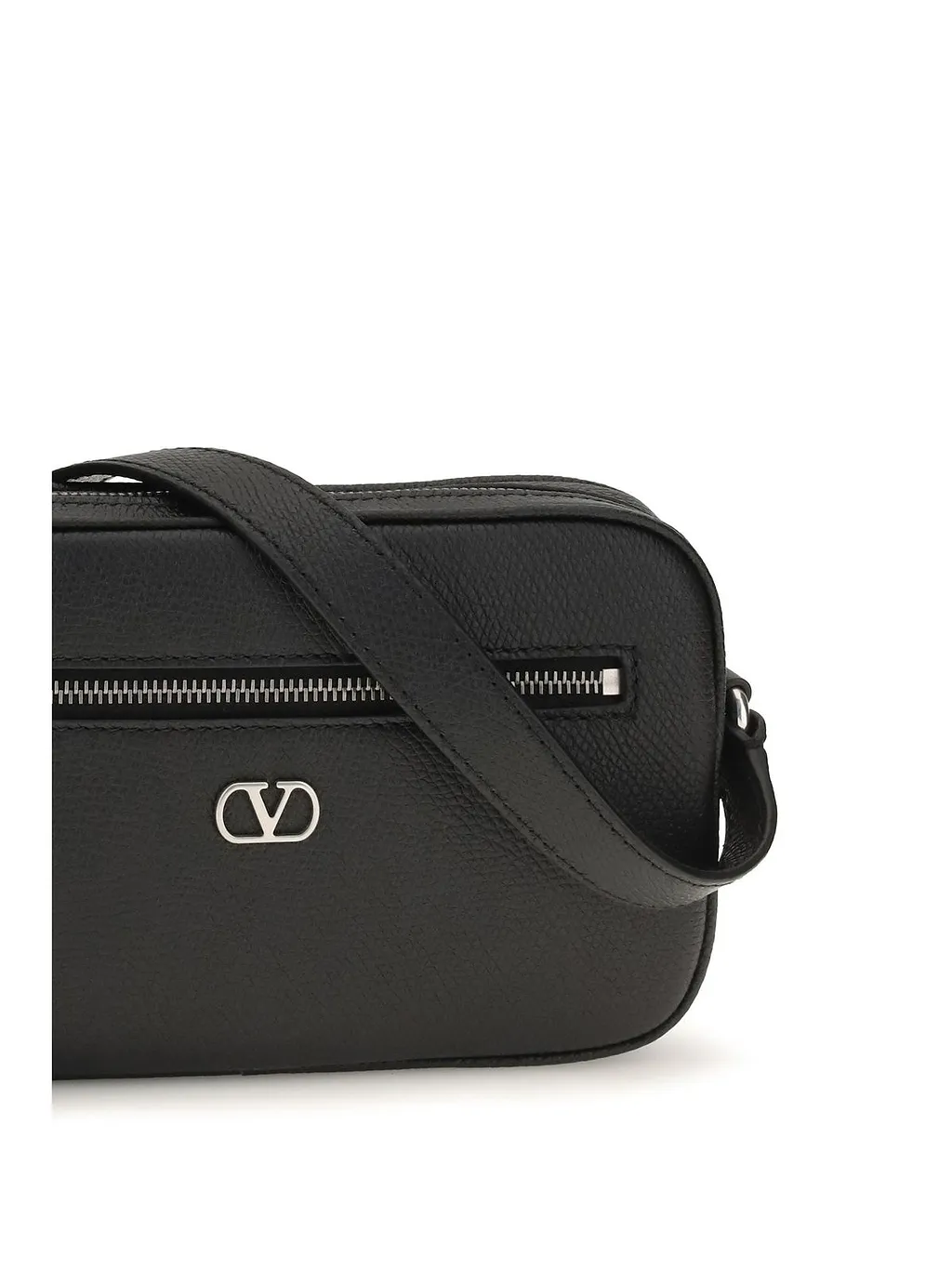 Valentino Vlogo Signature Zip-Up Messenger Bag