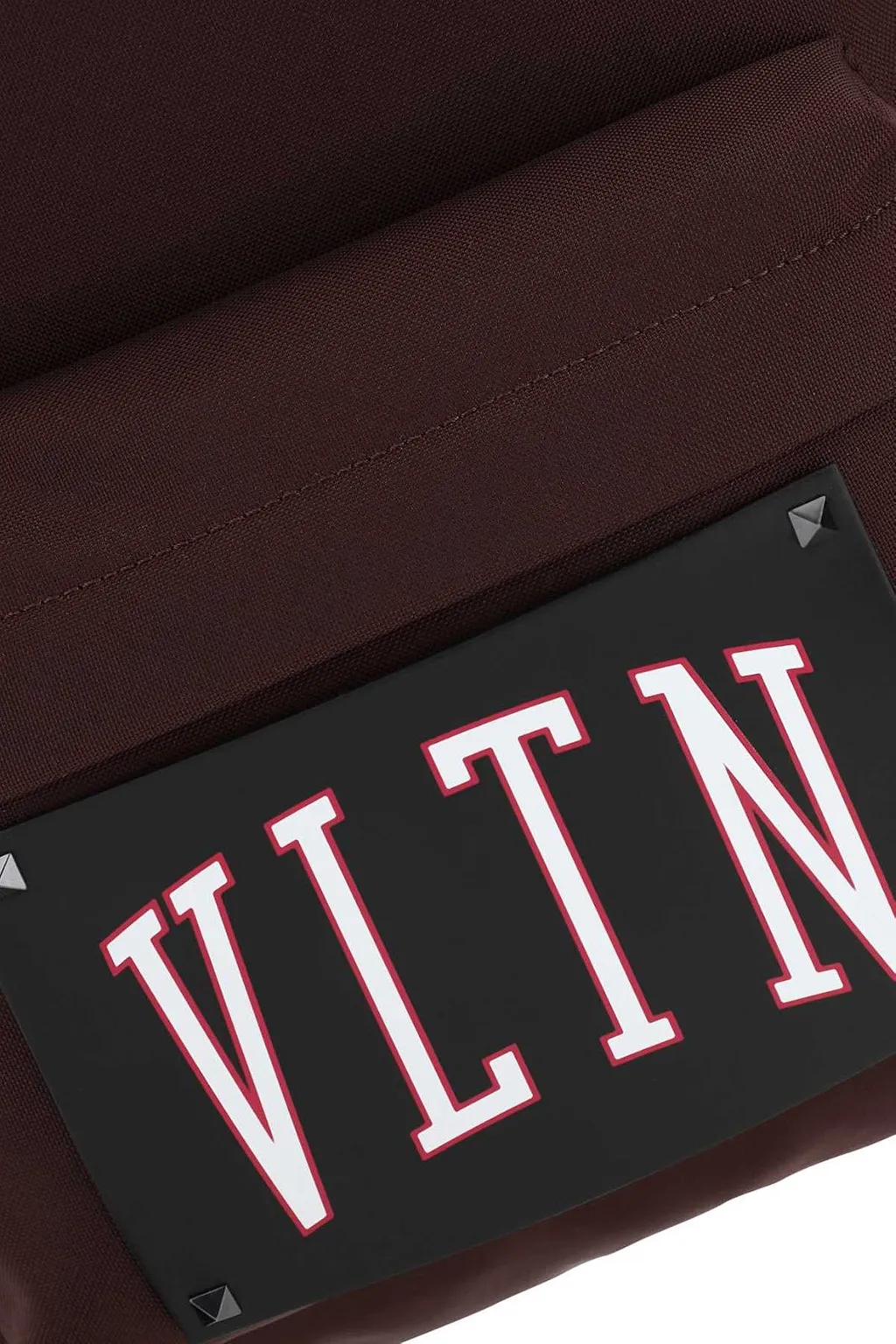 Valentino Vltn Logo Patch Zip-Up Backpack