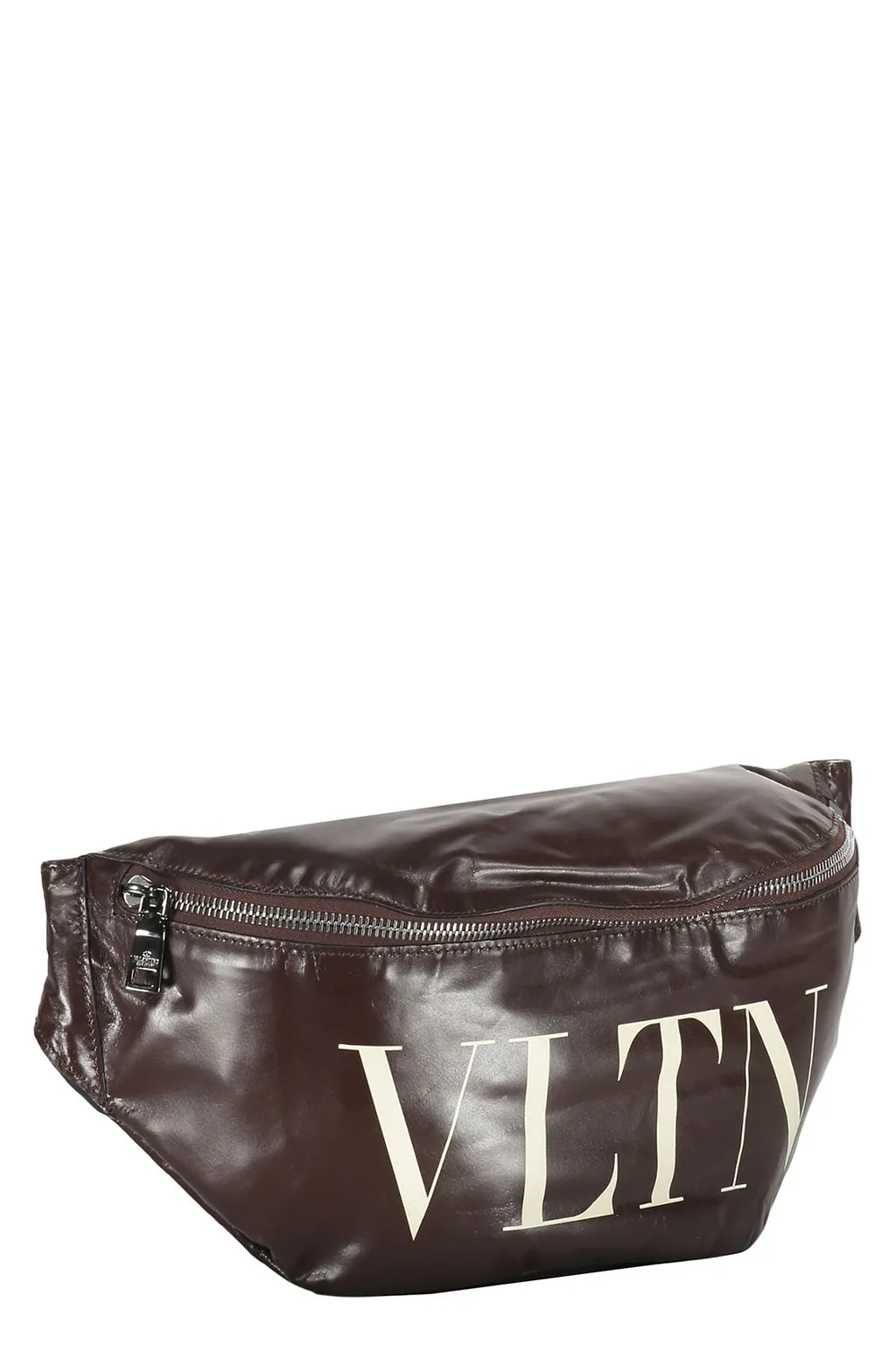 Valentino Vltn Logo Printed Zip-Up Belt Bag