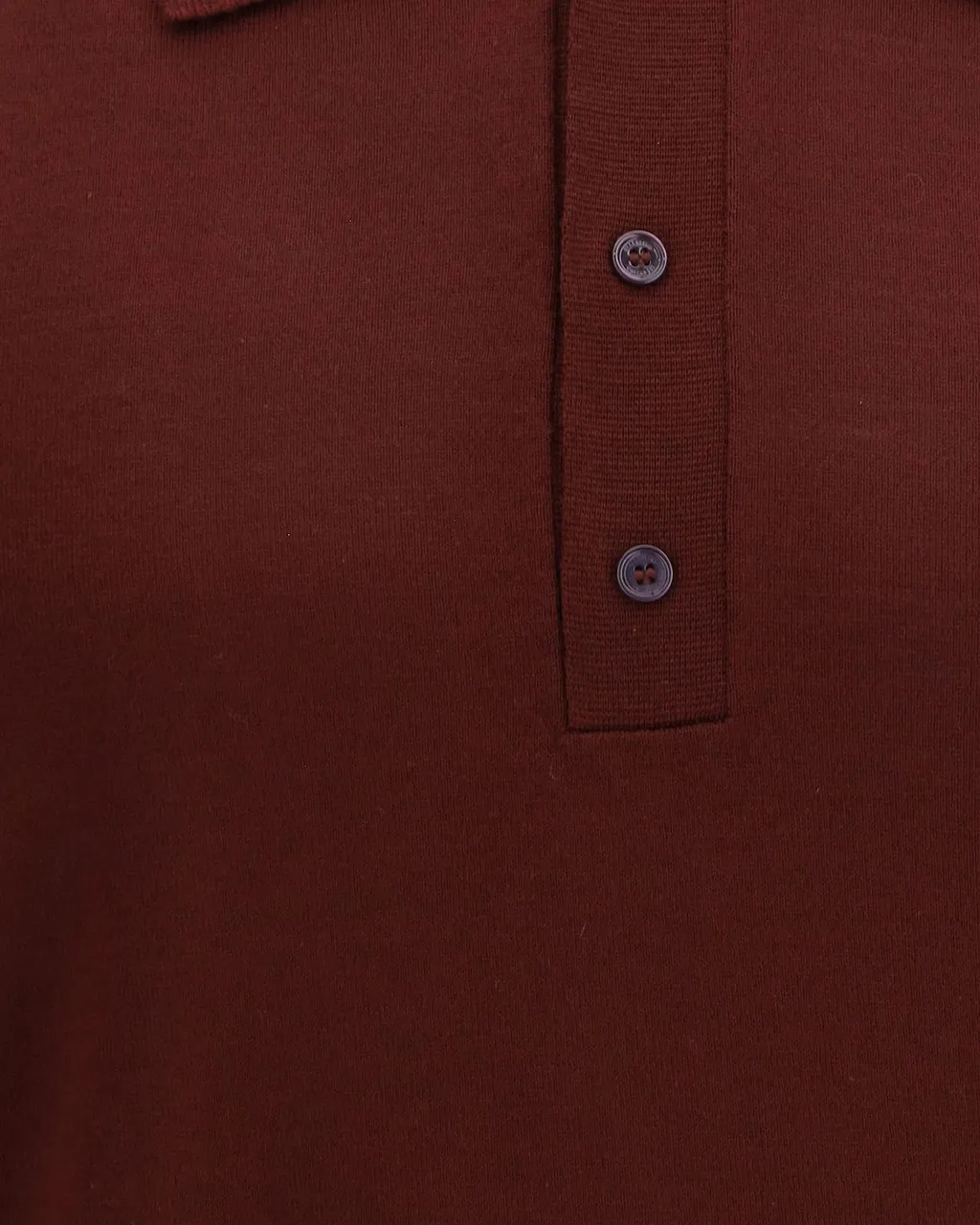 Valentino Wool Vlogo Embroidered Polo Shirt