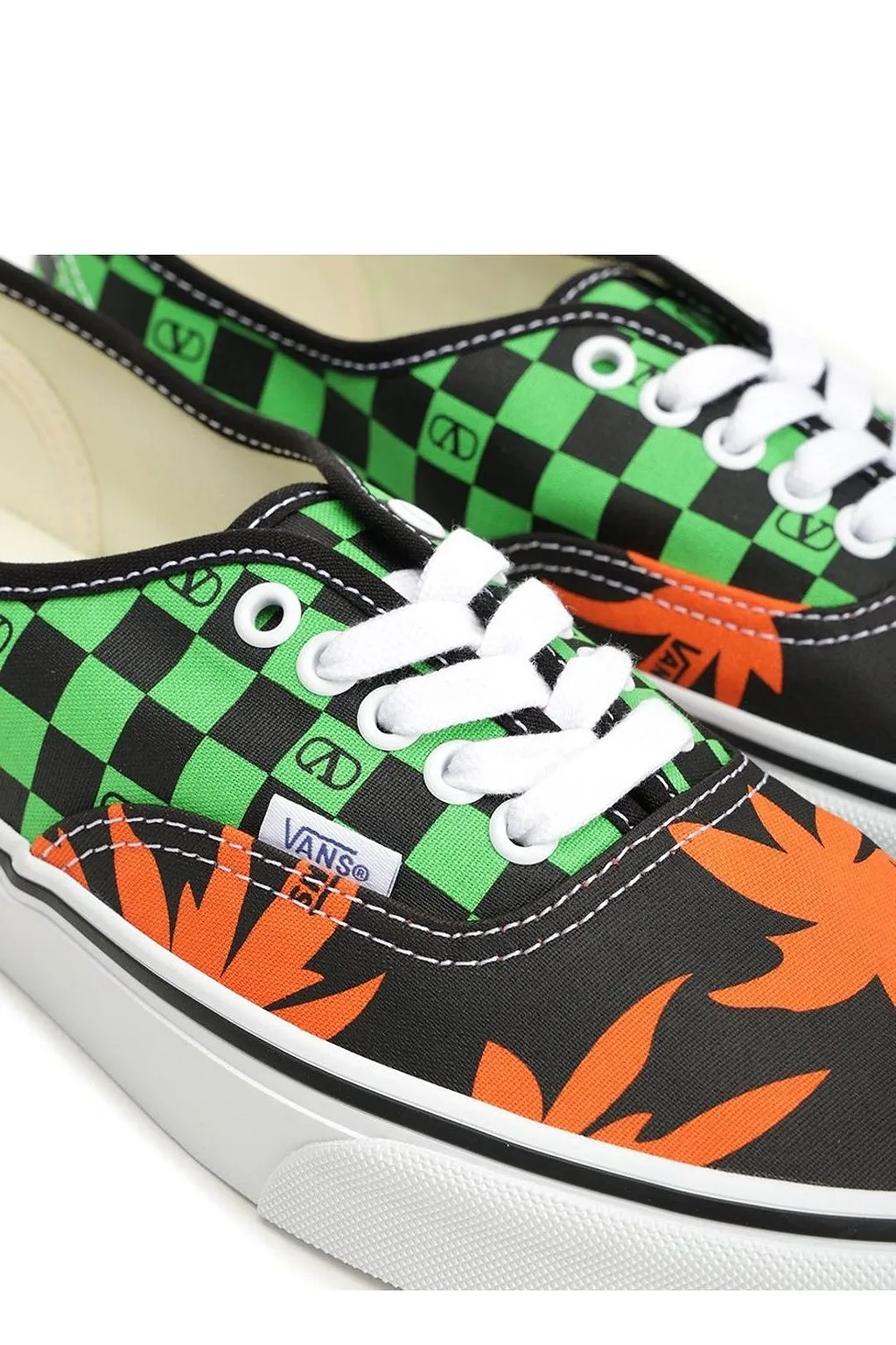 Valentino X Vans Vlogo Checkerboard Lace-Up Sneakers