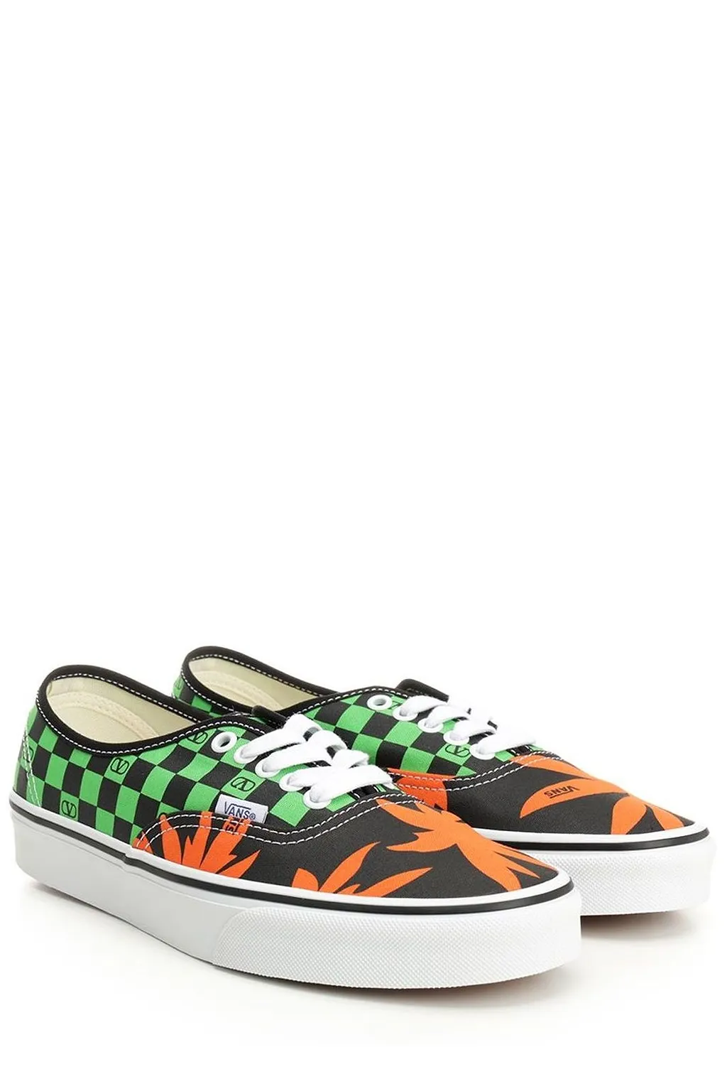 Valentino X Vans Vlogo Checkerboard Lace-Up Sneakers