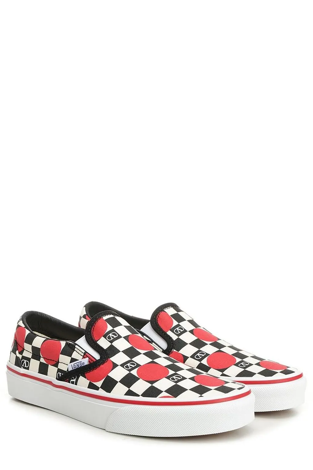 Valentino Garavani X Vans Checkerboard Printed Slip-On Sneakers