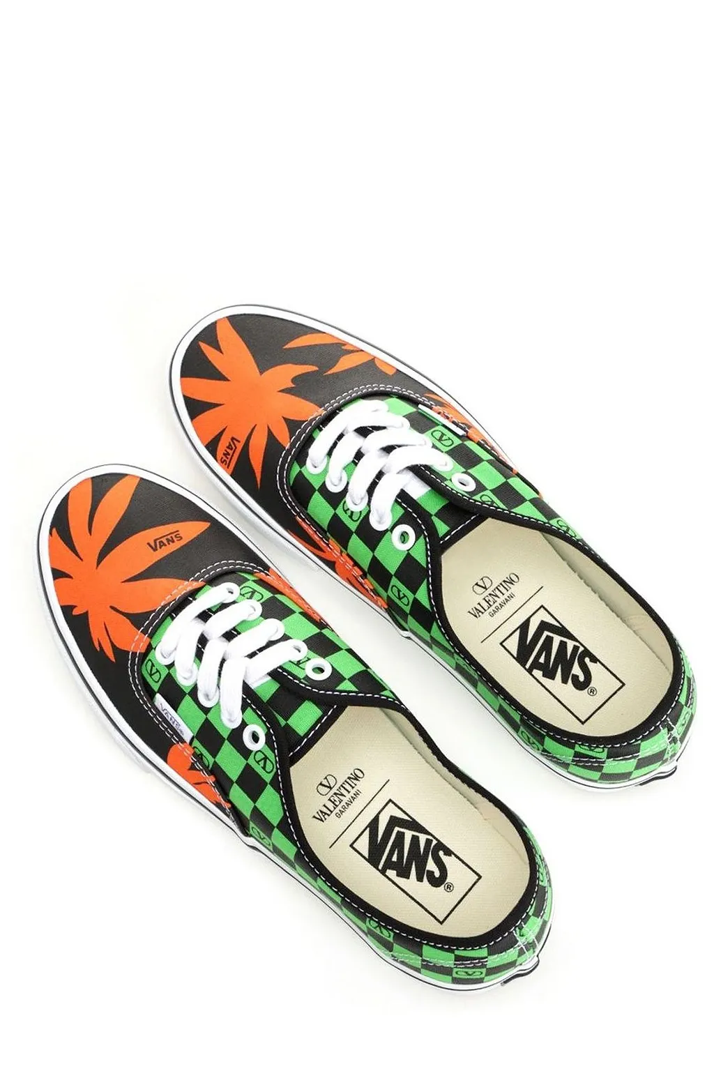 Valentino X Vans Vlogo Checkerboard Lace-Up Sneakers