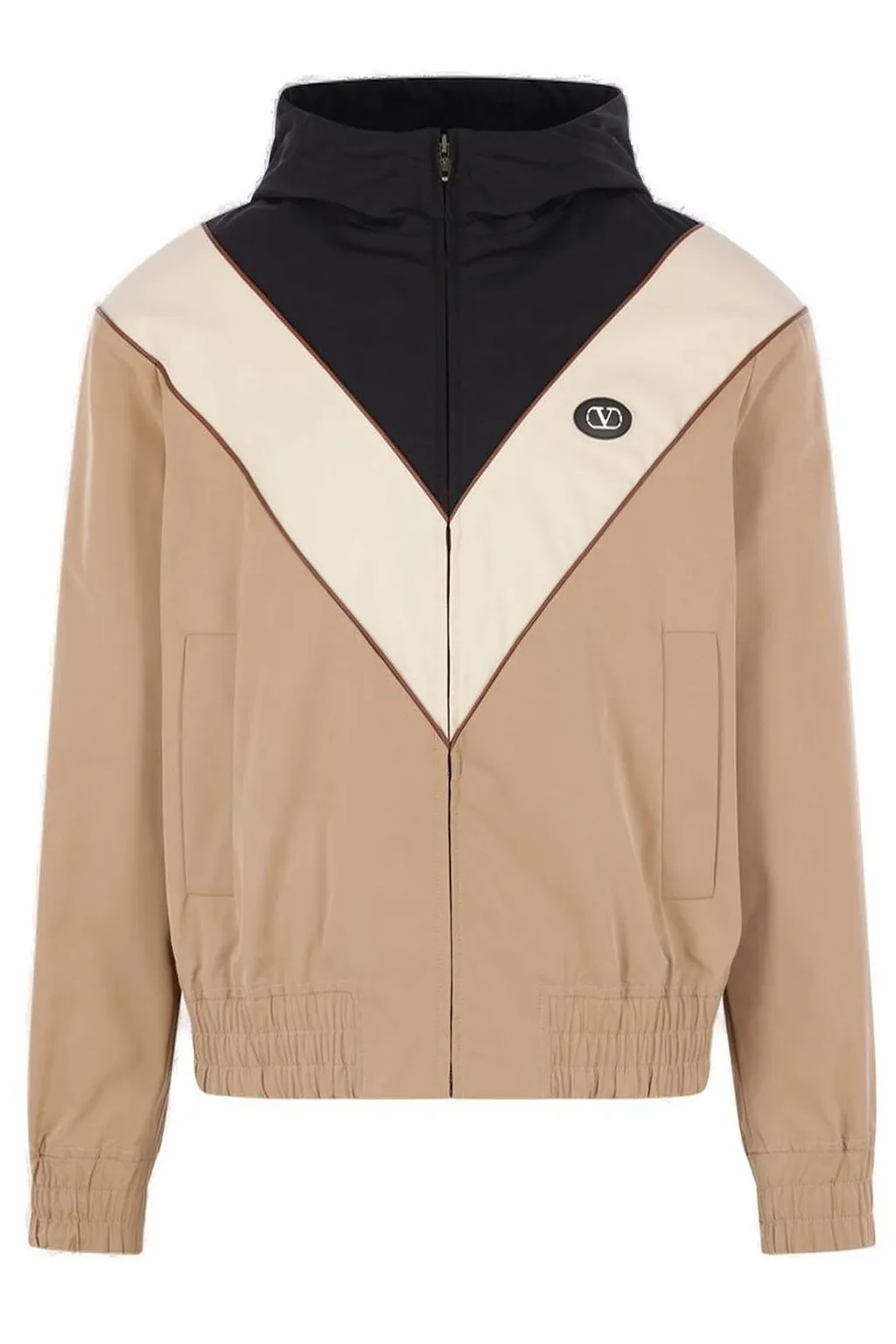 Valentino Zip-Up High Neck Jacket