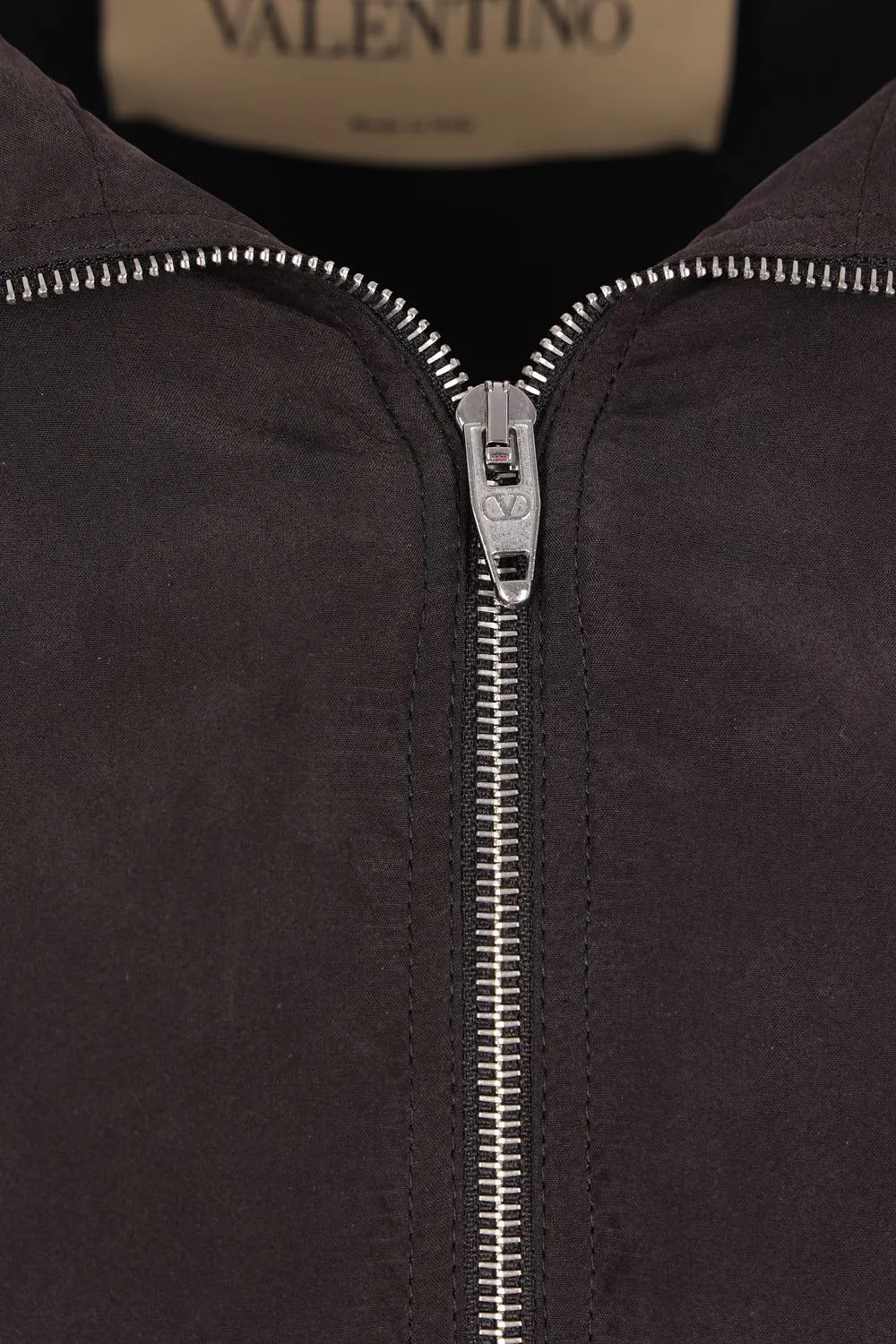Valentino Zip-Up Long-Sleeved Coat