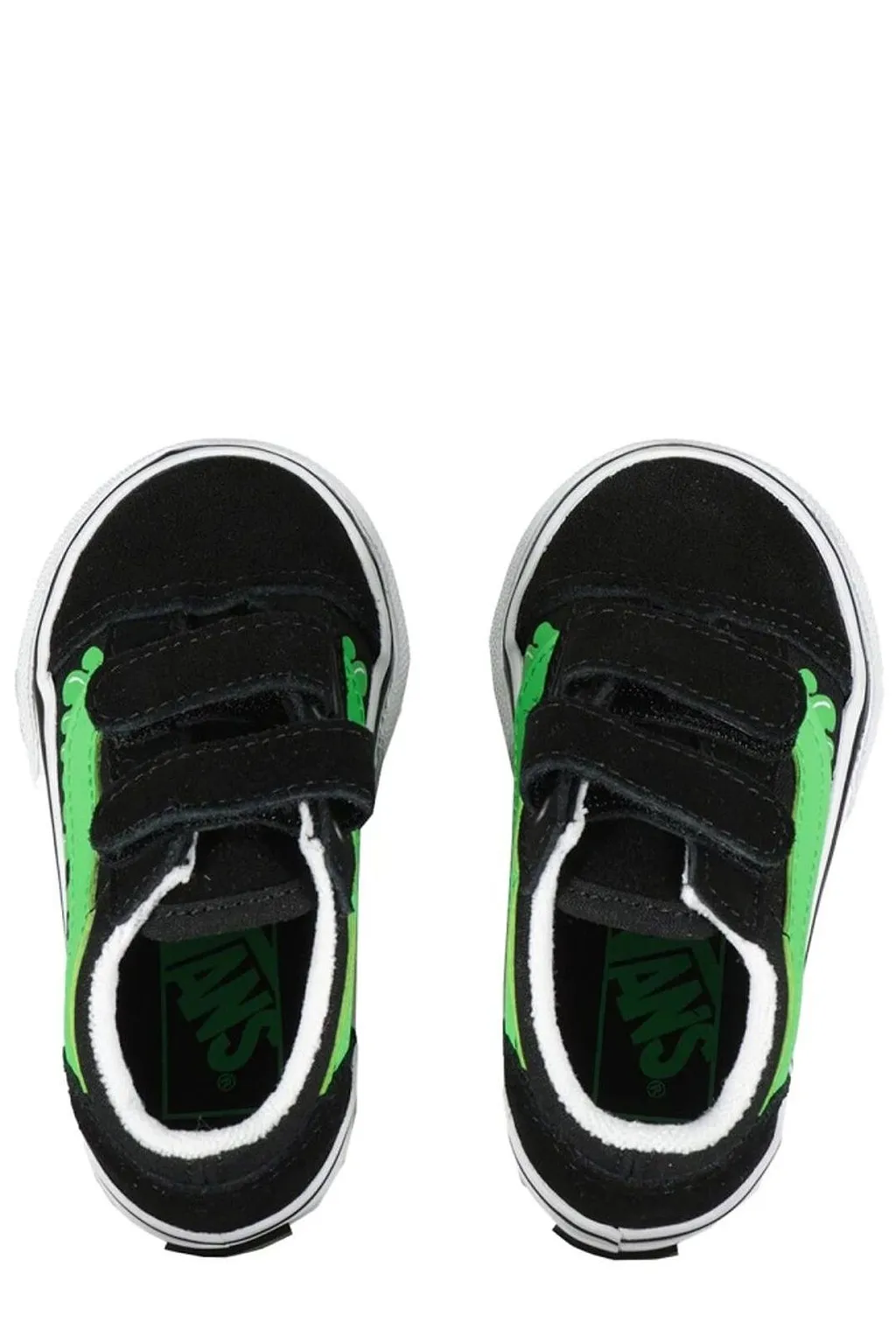 Vans Kids Old Skool V Glow Slime Low-Top Sneakers