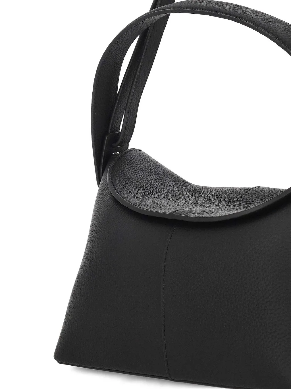 Vasic Curved Flap Shoulder Bag
