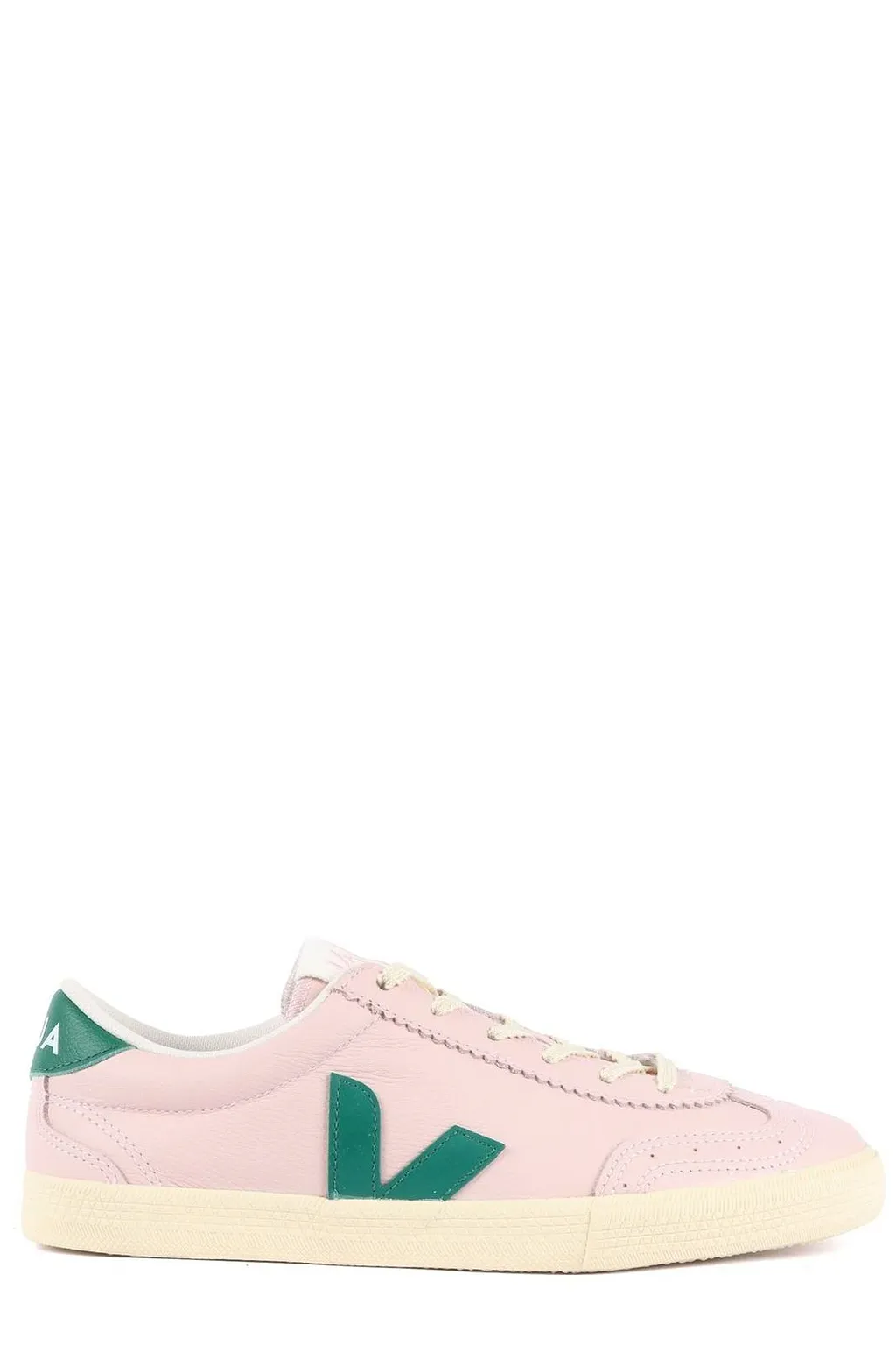 Veja Volley Round Toe Lace-Up Sneakers