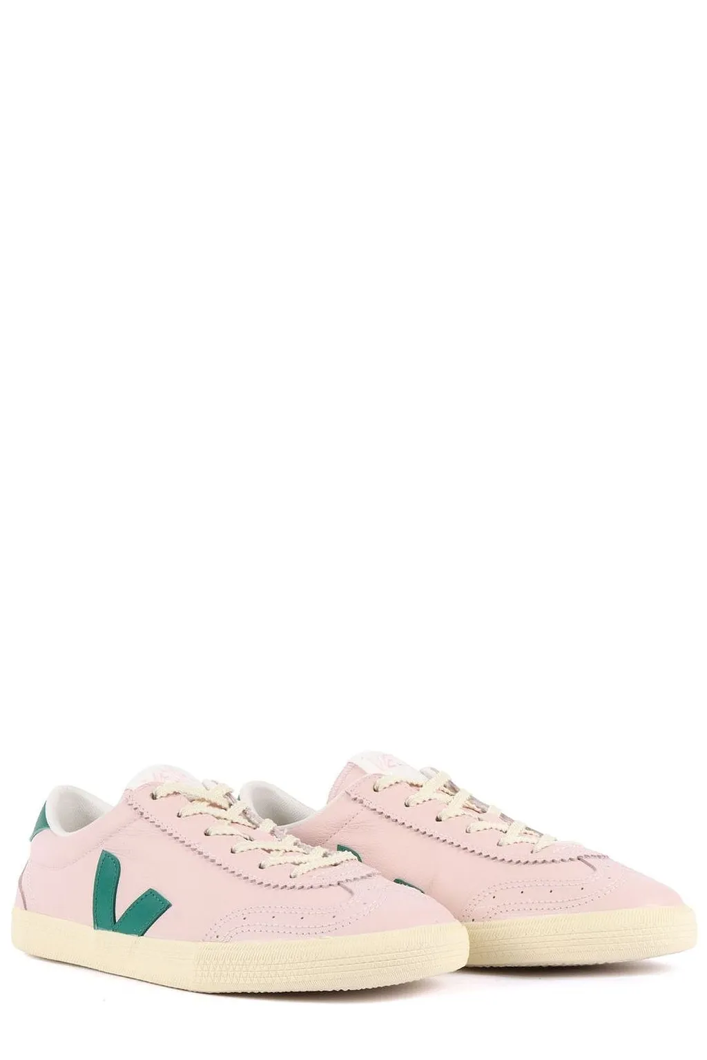 Veja Volley Round Toe Lace-Up Sneakers
