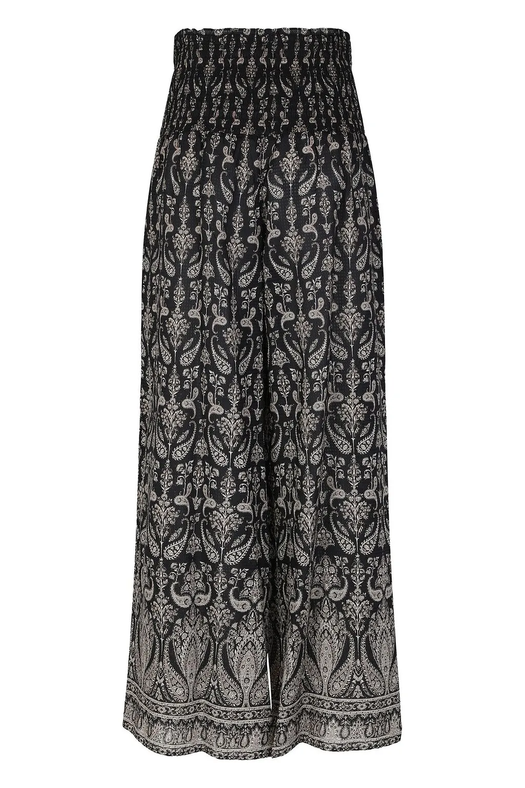 Veronica Beard Callaway Smocked Wide-Leg Pants