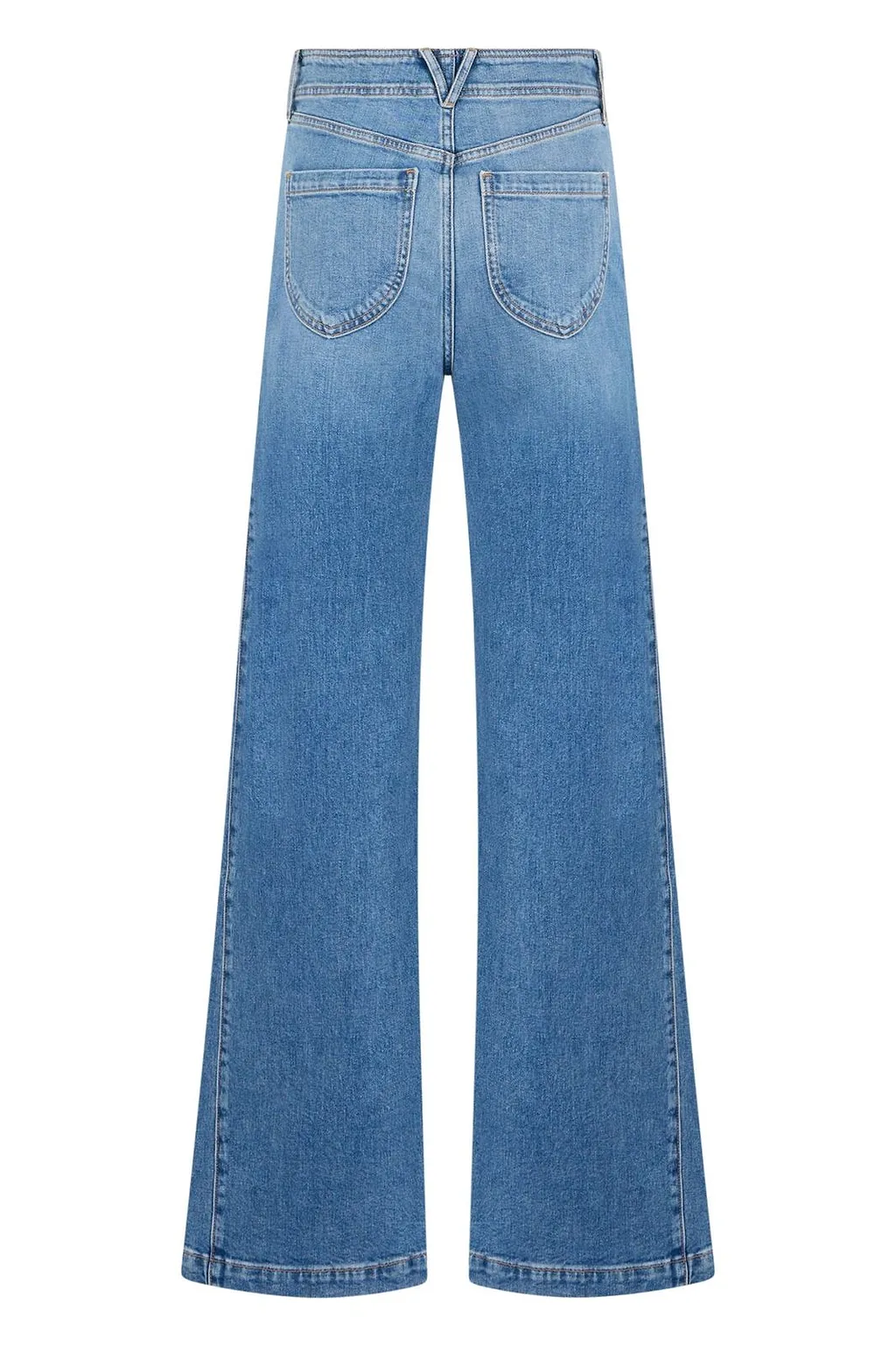 Veronica Beard High-Rise Wide-Leg Jeans