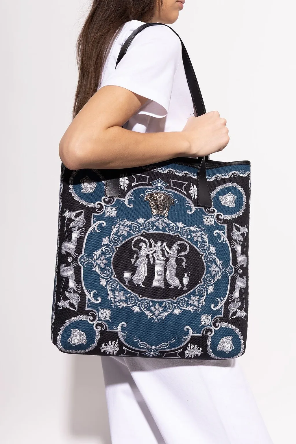 Versace Baroque Print Tote Bag