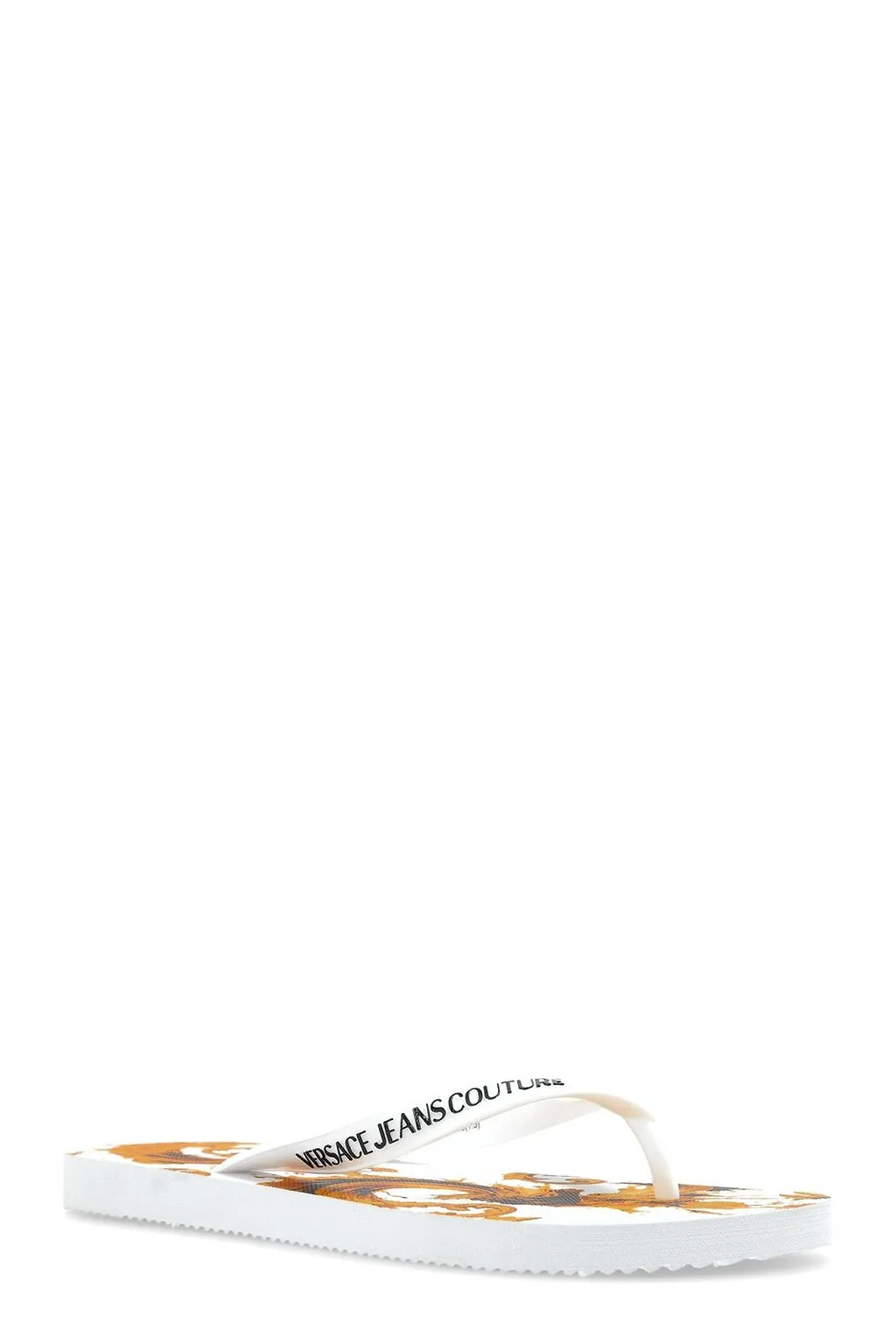 Versace Jeans Couture Baroque Logo Flip-Flops