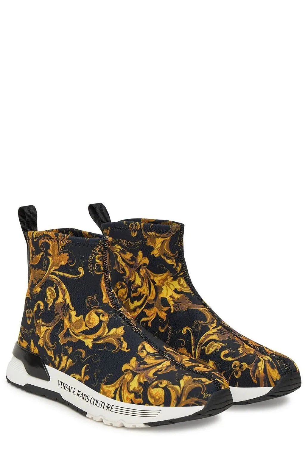 Versace Jeans Couture Dynamic Baroque High-Top Sneakers