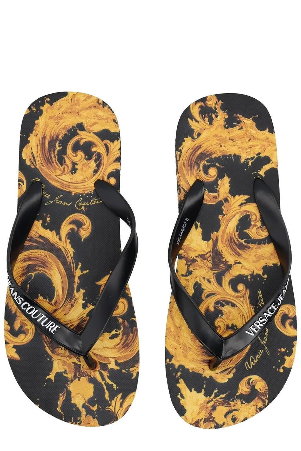 Versace Jeans Couture Logo Thong Flip-Flops