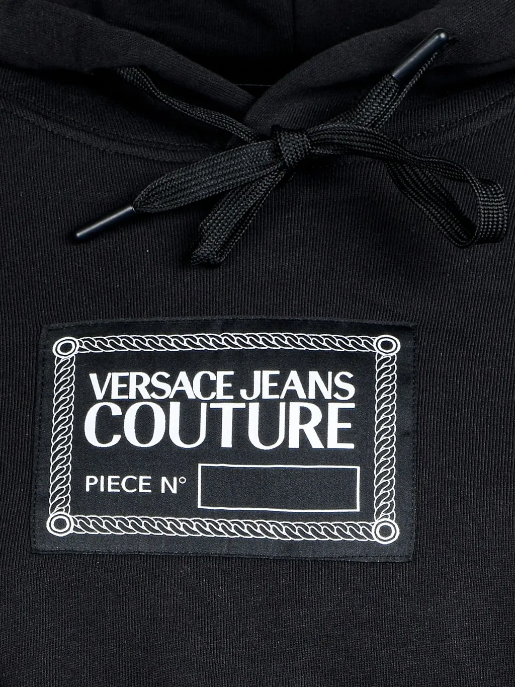 Versace Jeans Couture Piece Number Cropped Hoodie