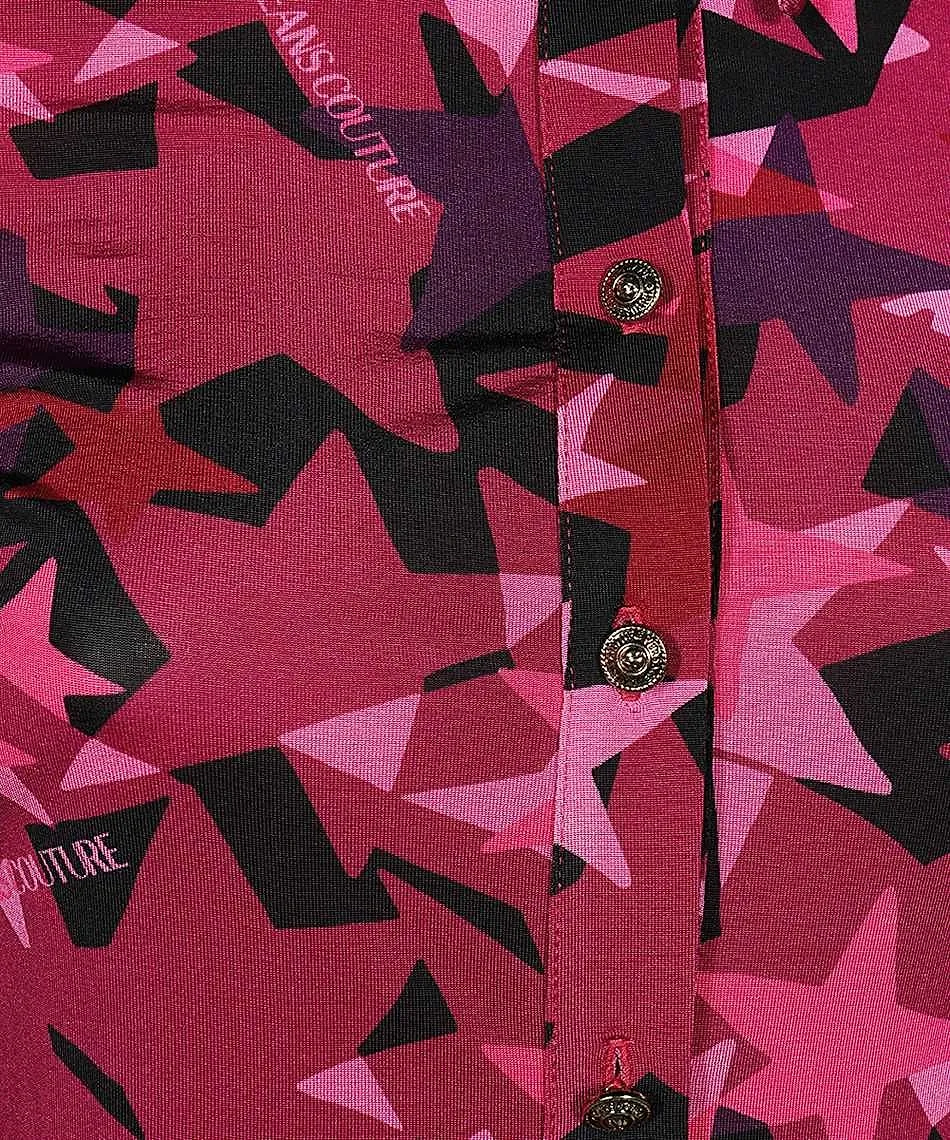 Versace Jeans Couture Star-Printed Long Sleeved Shirt