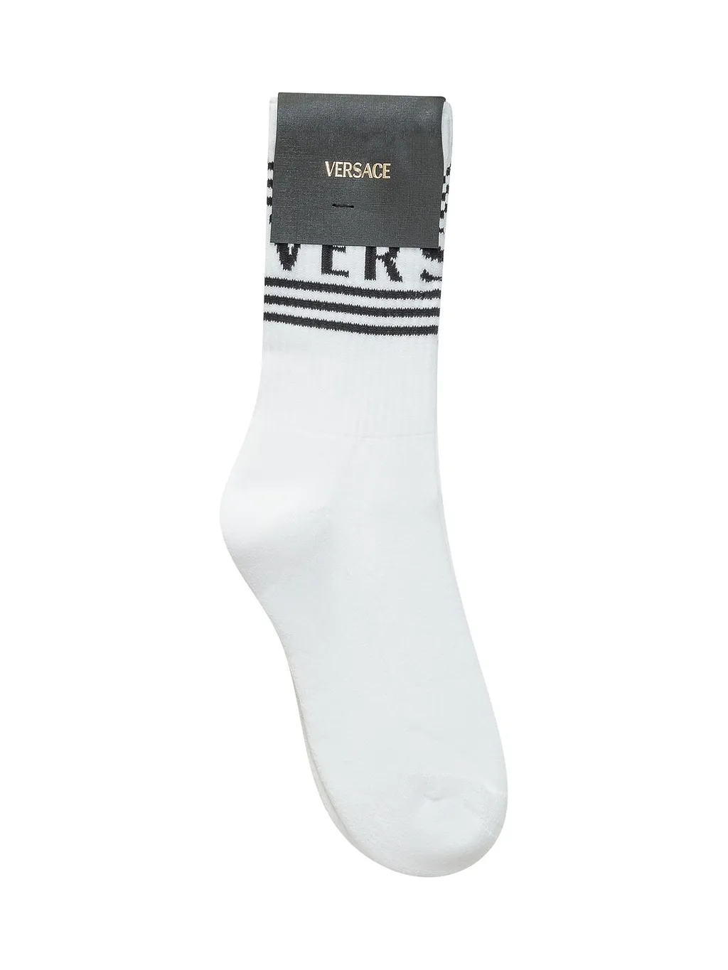 Versace Kids Logo Jacquard Knitted Socks