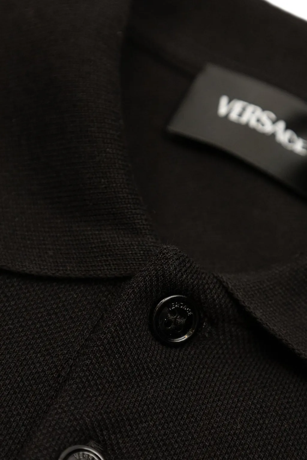 Versace Kids Medusa Embroidered Polo Shirt
