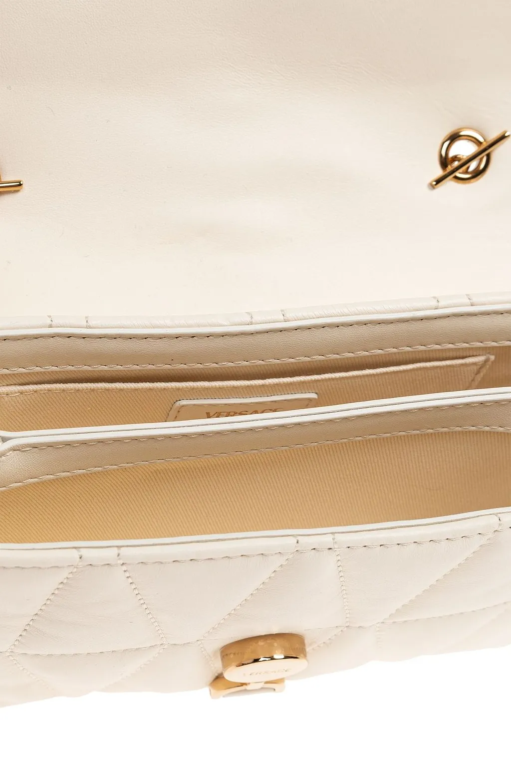 Versace Kleio Quilted Mini Crossbody Bag