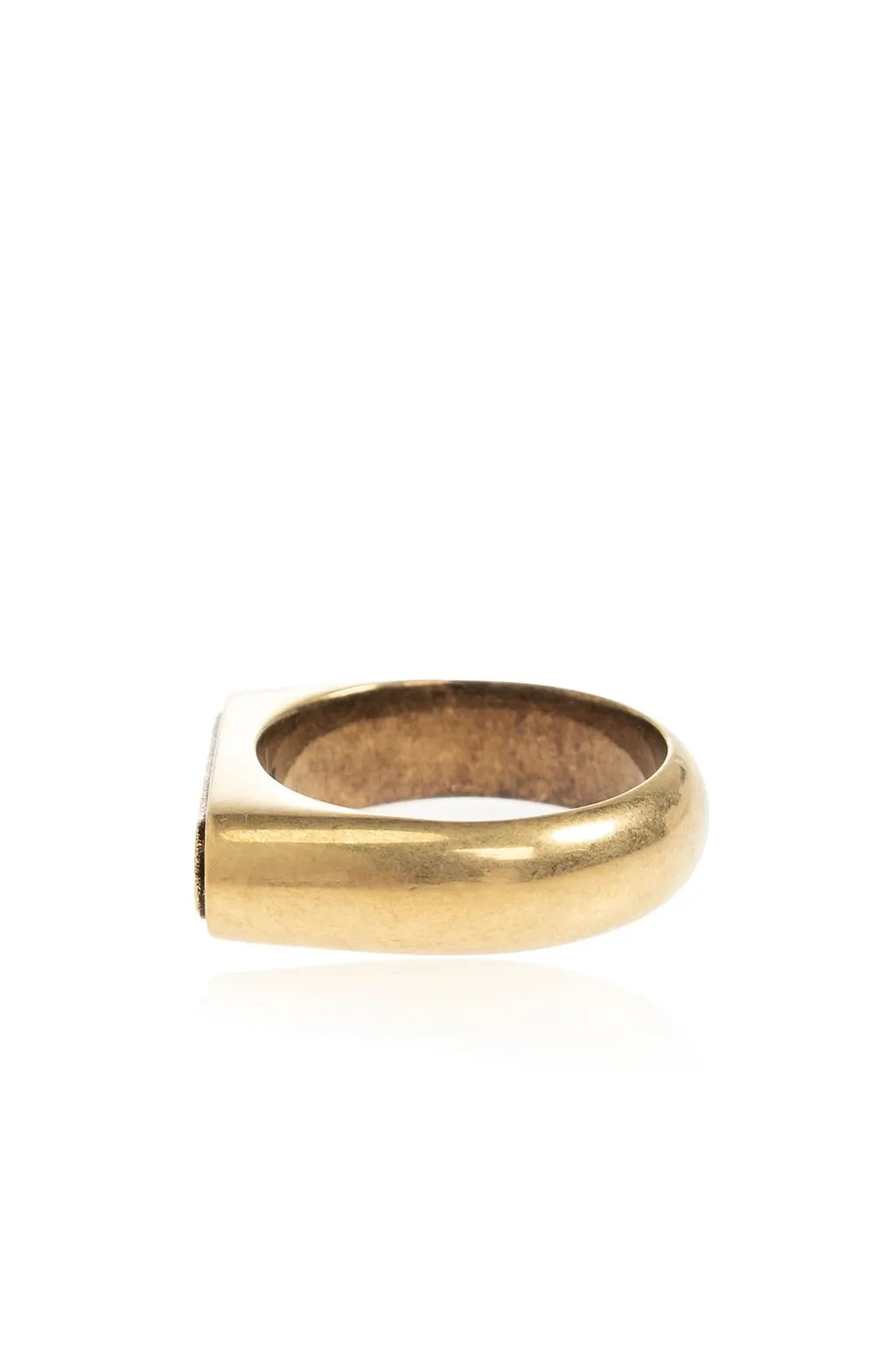 Versace Logo Plaque Signet Ring