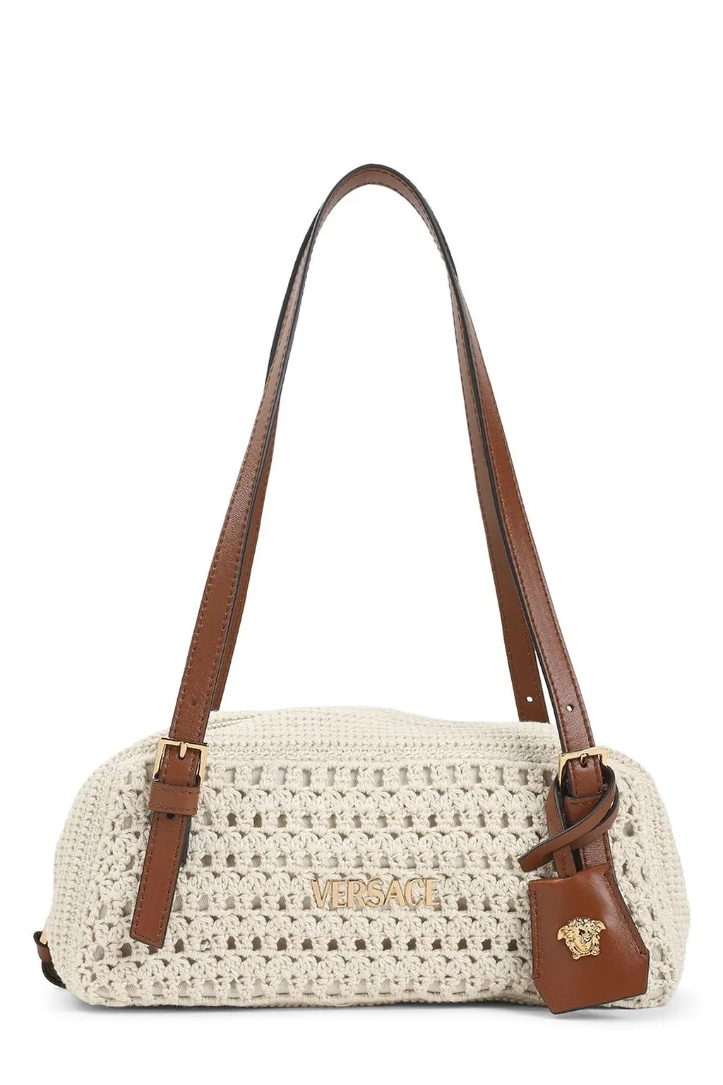 Versace Logo-Tag Bowling Bag