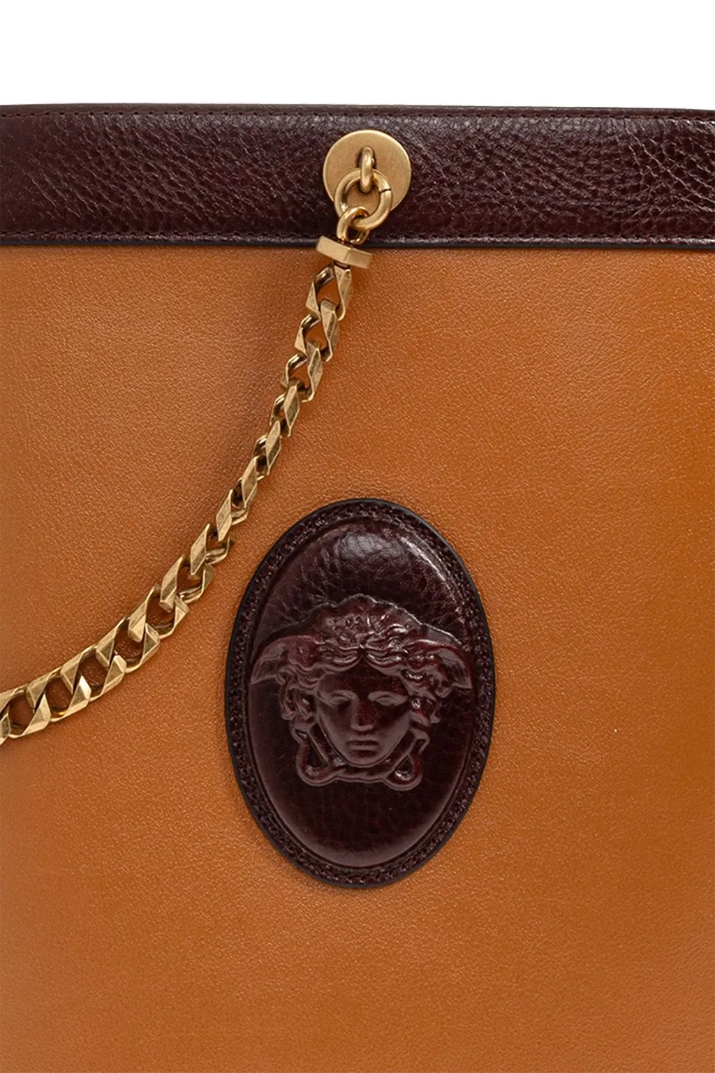 Versace Pivot Small Bucket Bag