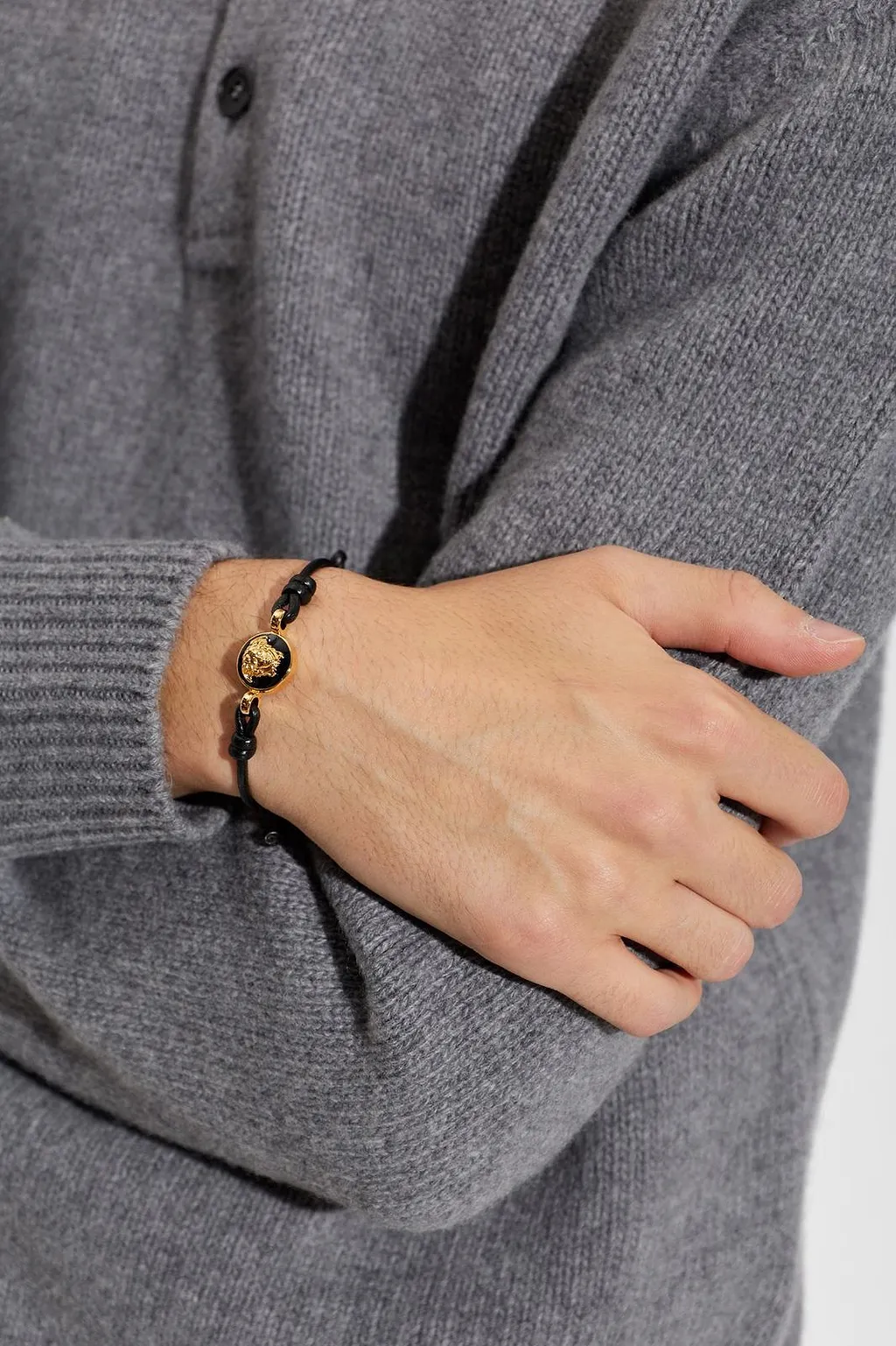 Versace Medusa Cord Bracelet