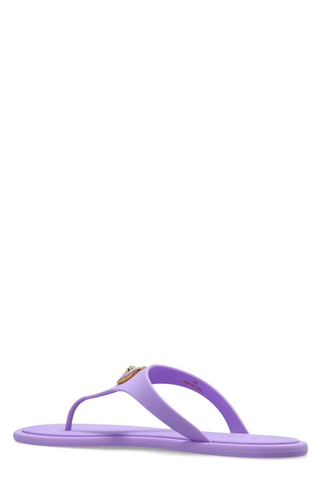 Versace Alia Thong Strap Flat Sandals