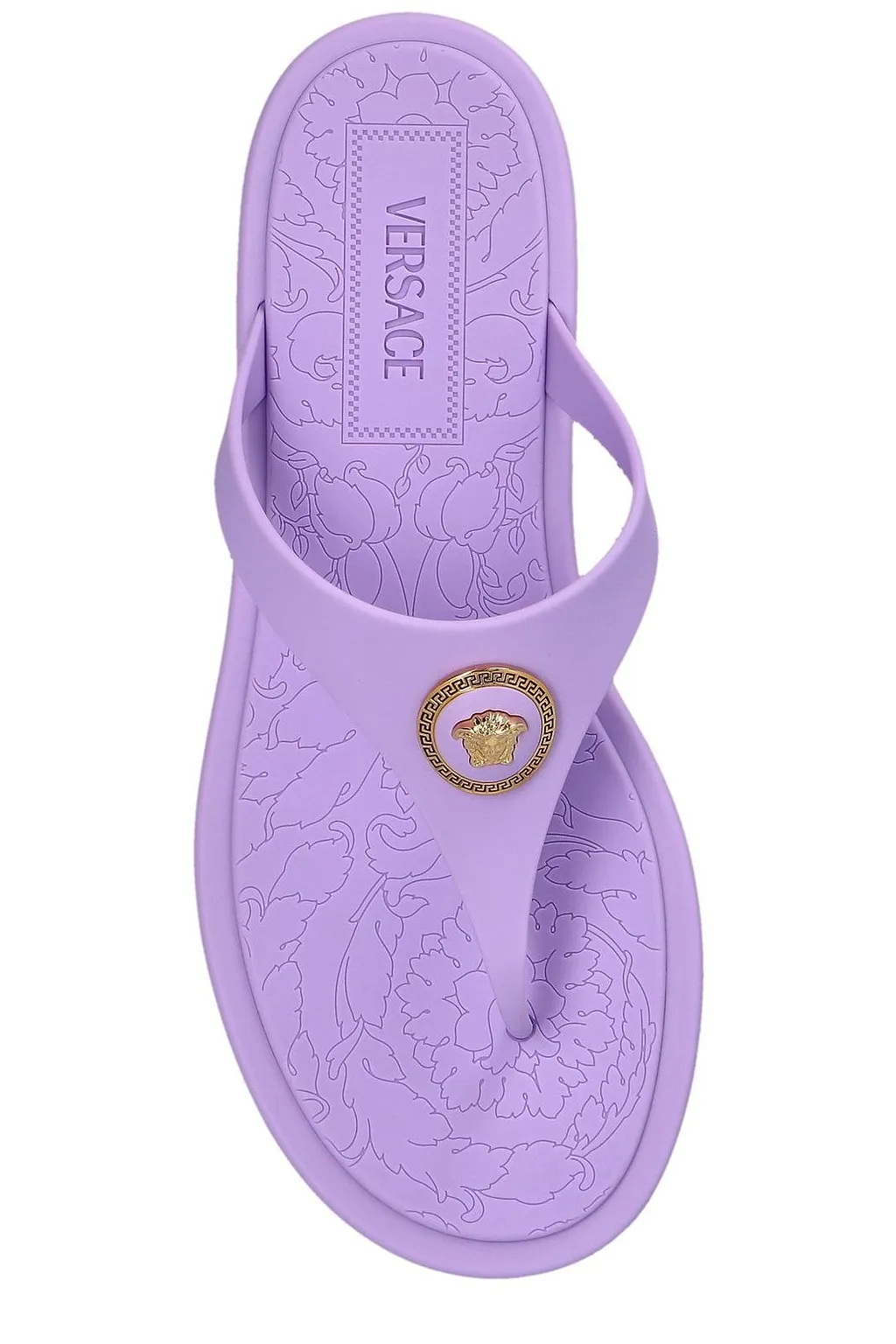Versace Alia Thong Strap Flat Sandals
