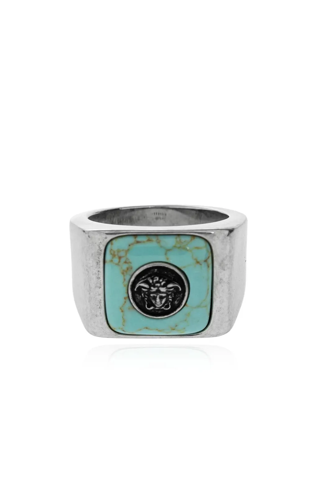 Versace Medusa Stone Signet Ring