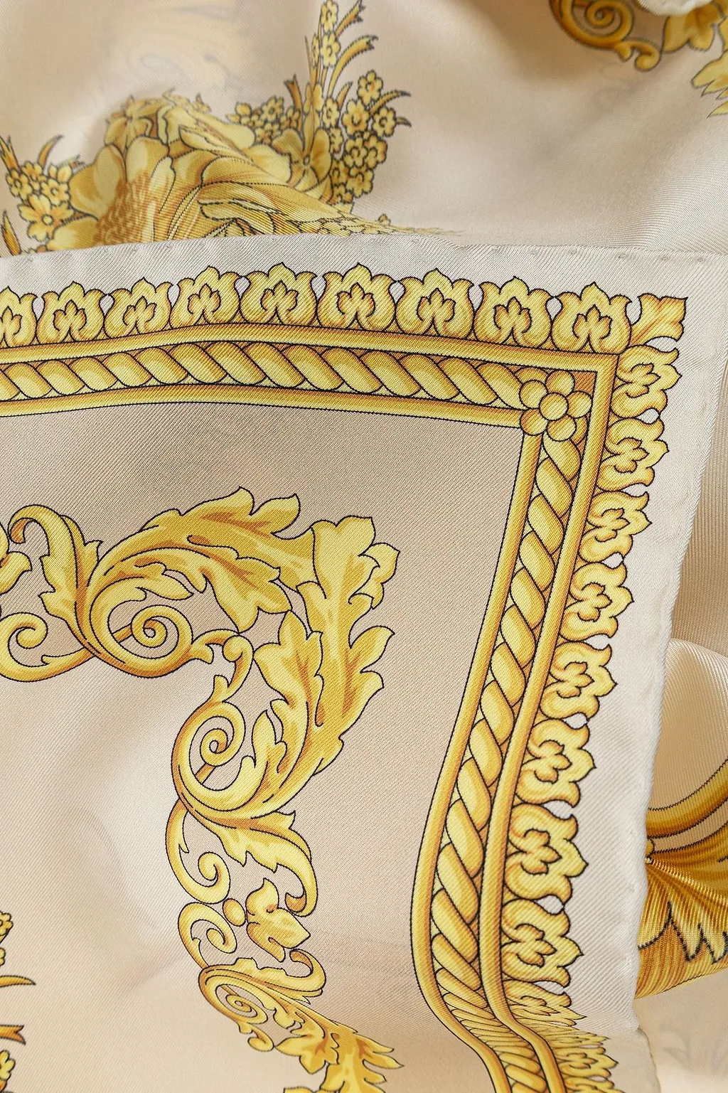 Versace Pattern Print Twill Scarf
