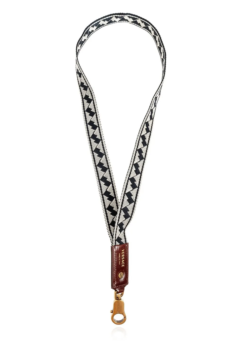 Versace Patterned Lanyard Keyring