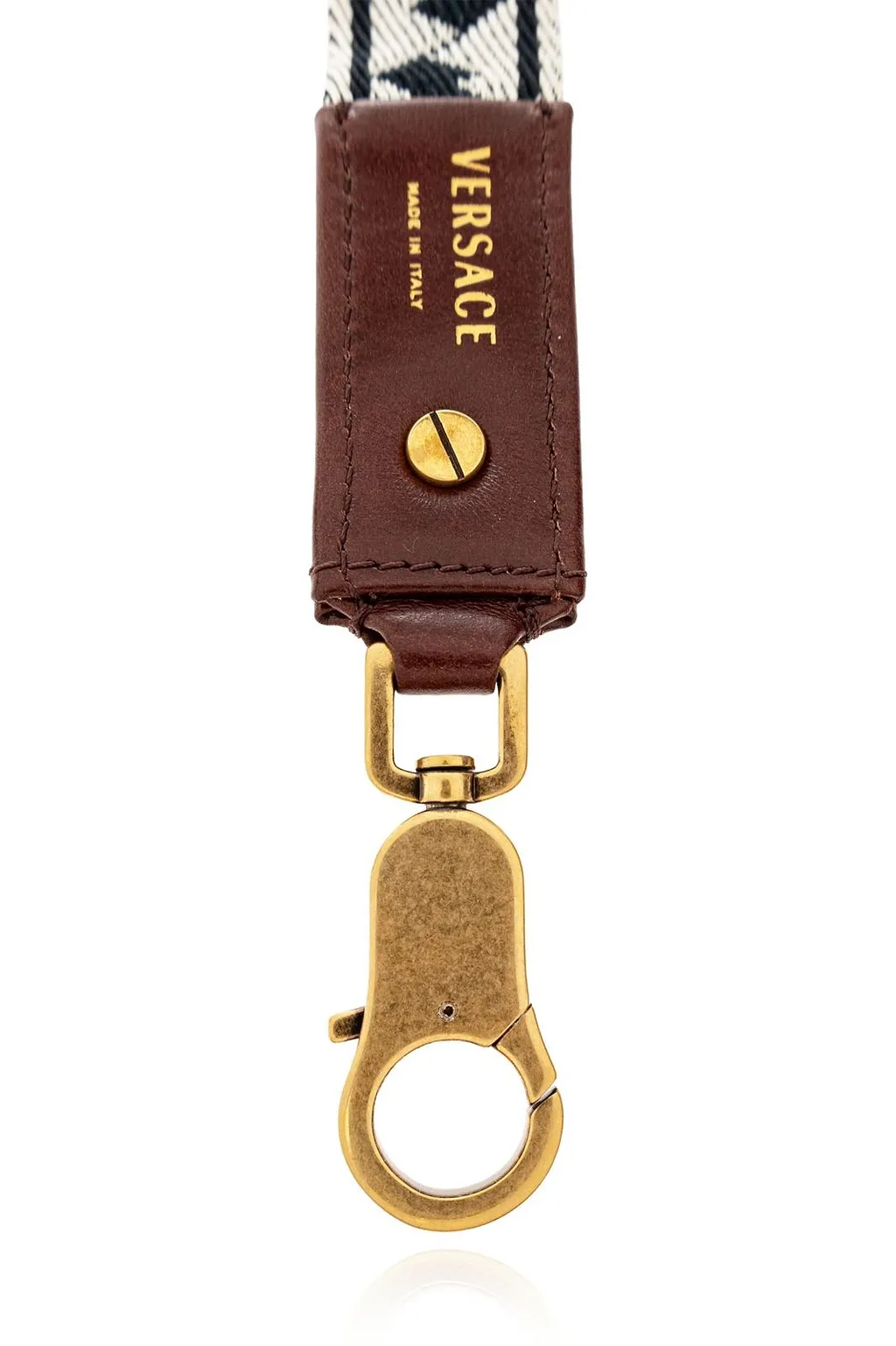 Versace Patterned Lanyard Keyring