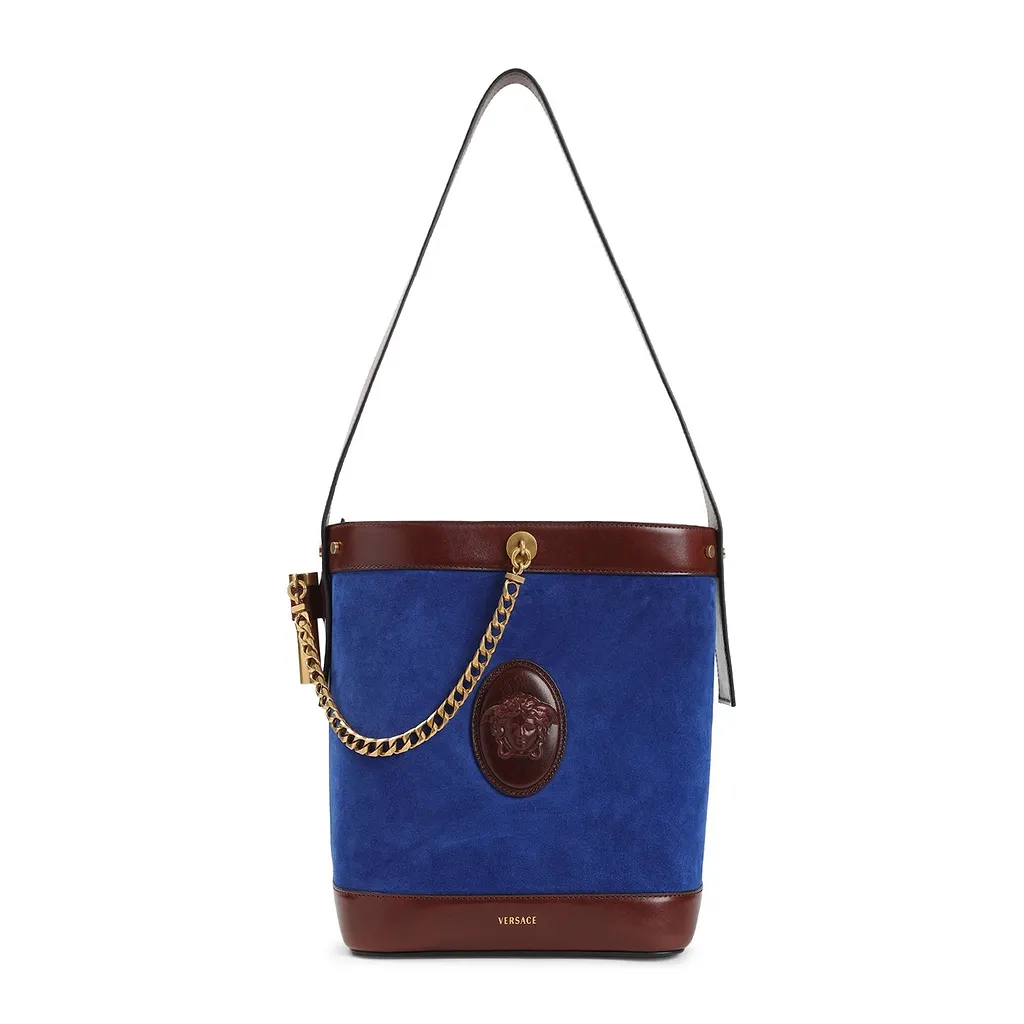 Versace Pivot Small Bucket Bag