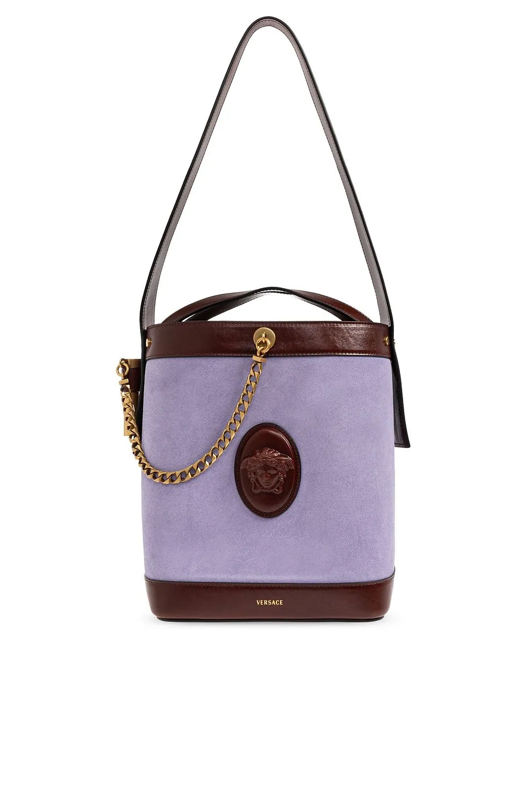Versace Pivot Small Bucket Bag