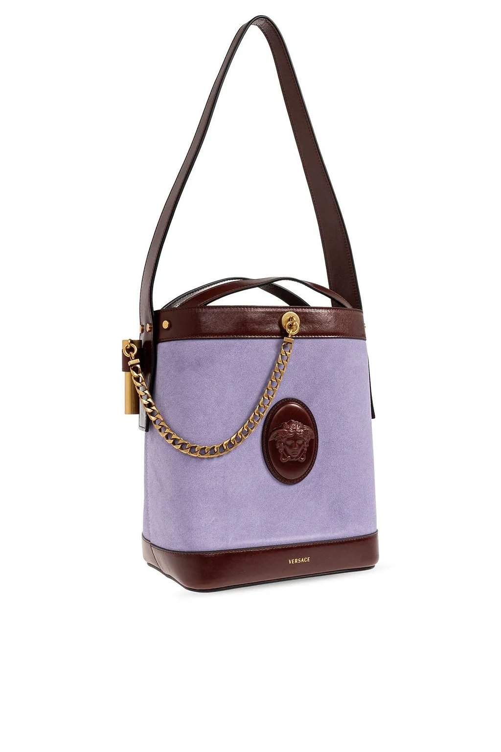 Versace Pivot Small Bucket Bag