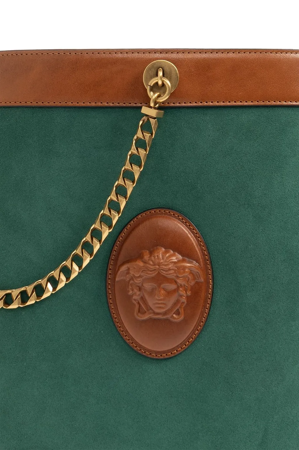 Versace Pivot Small Bucket Bag
