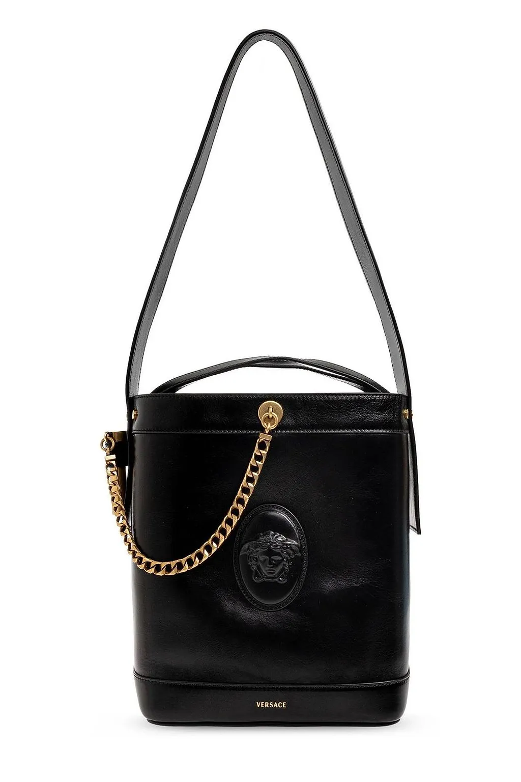 Versace Pivot Small Bucket Bag
