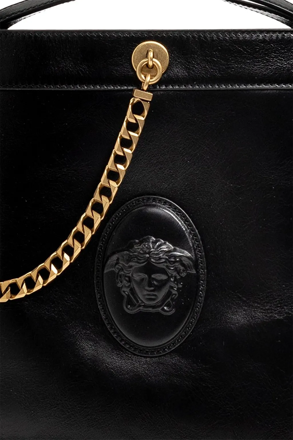 Versace Pivot Small Bucket Bag