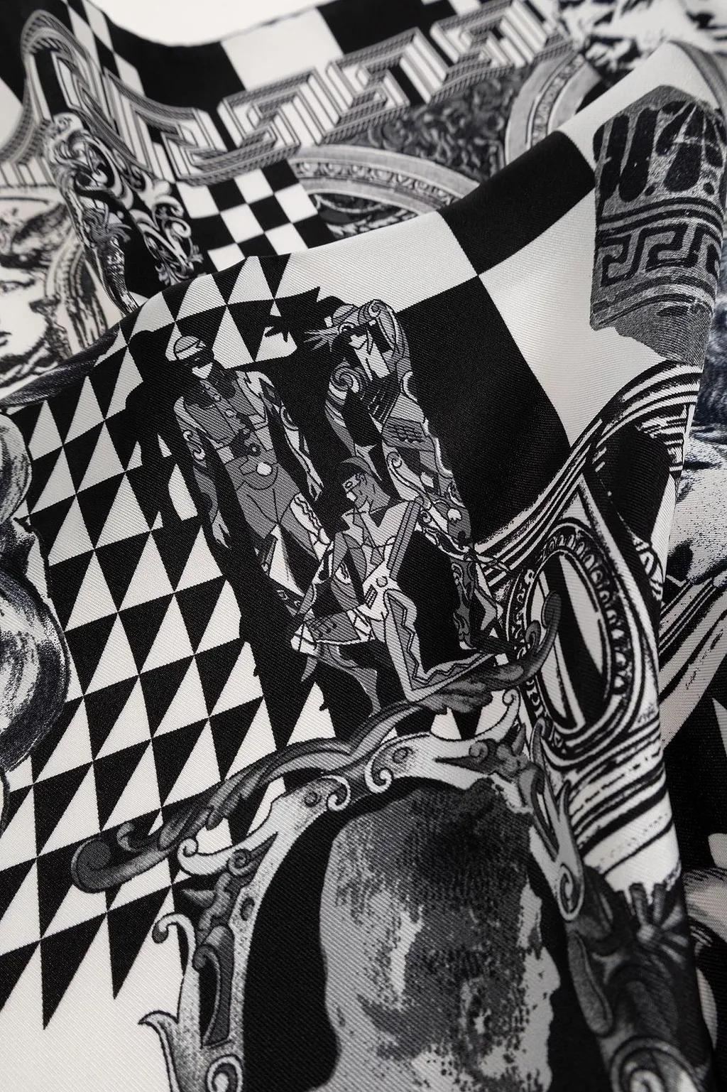 Versace Printed Twill Scarf