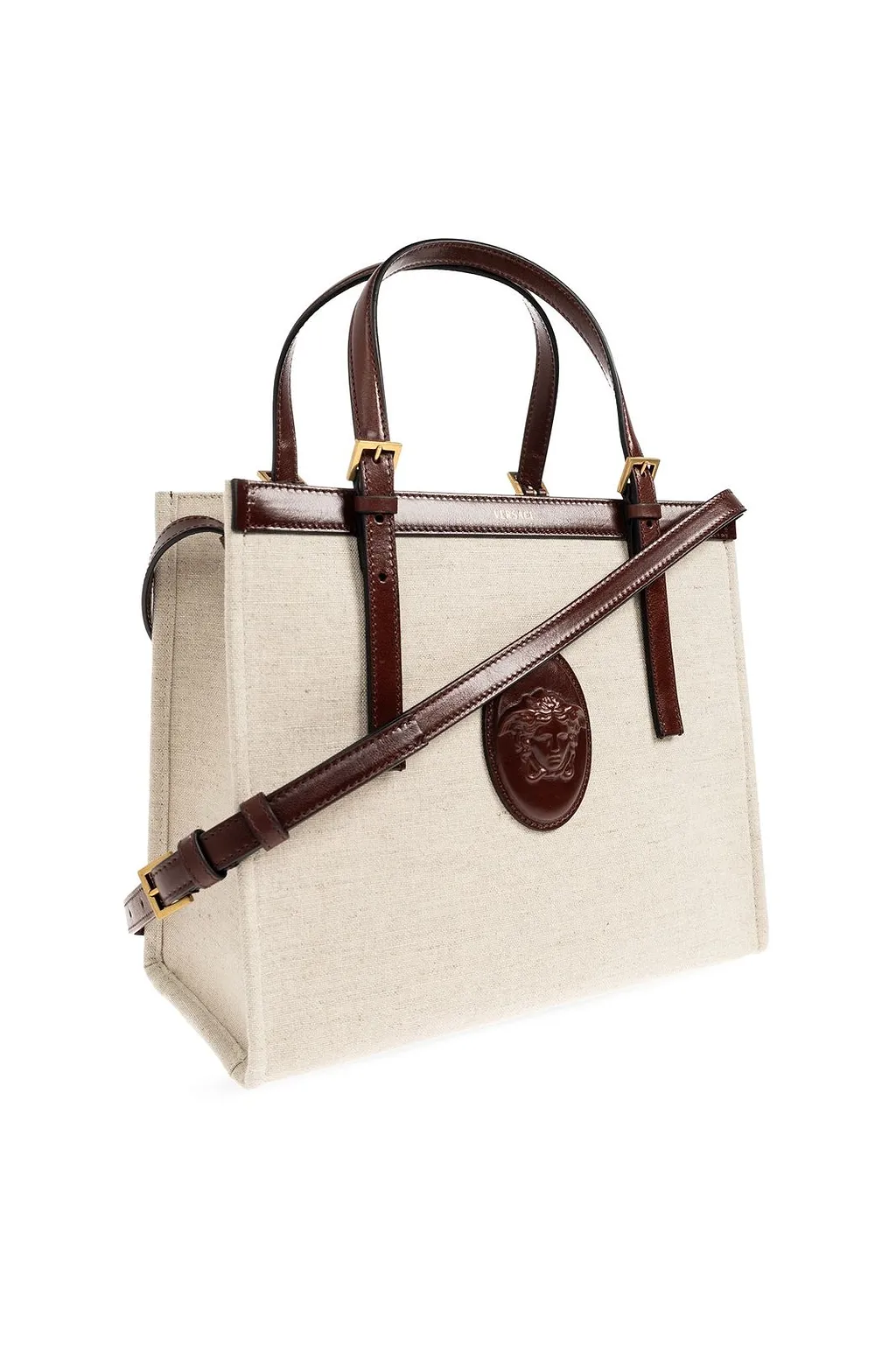 Versace Rivi Re Logo Tote Bag