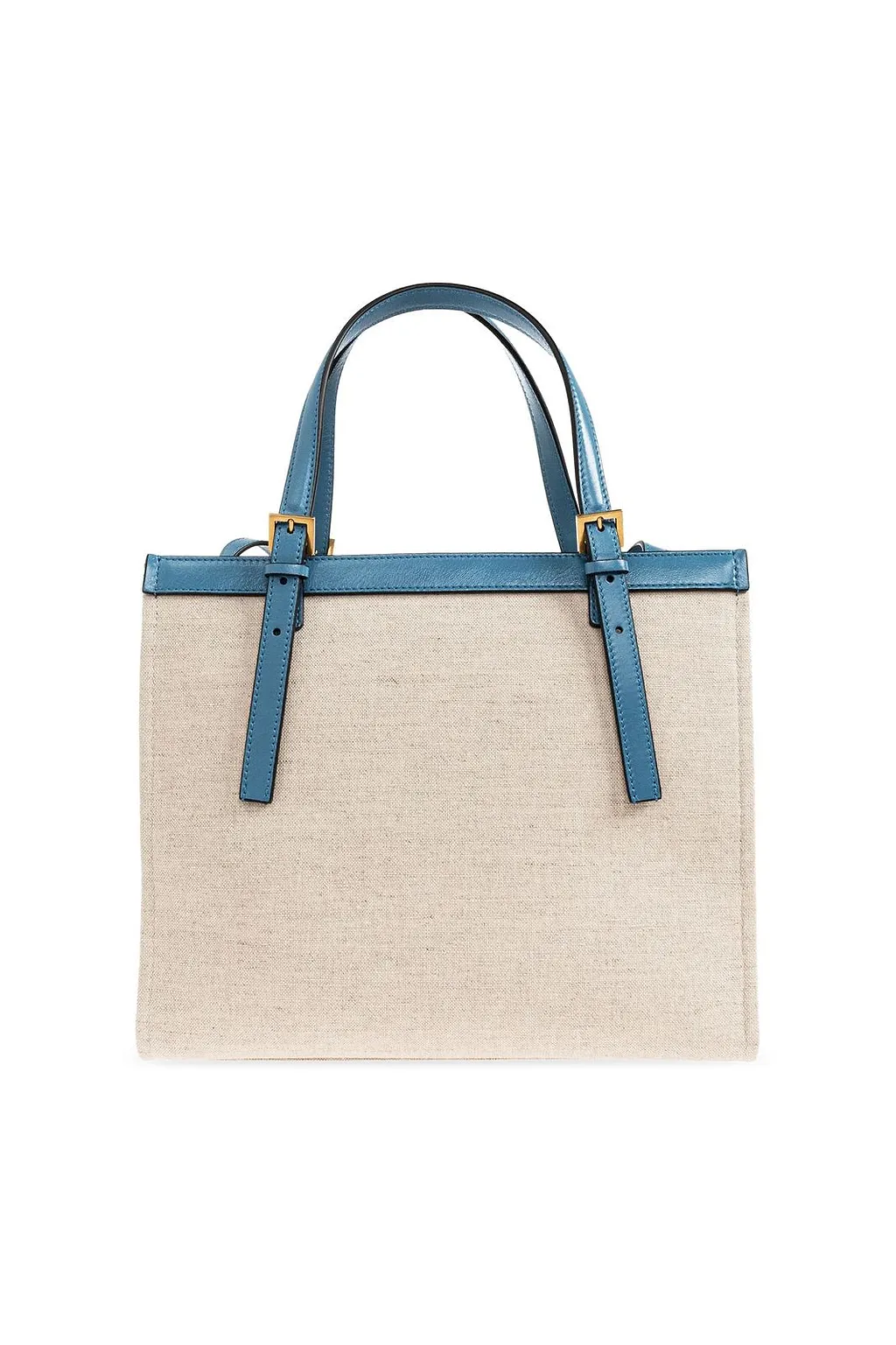Versace Riviere Logo Plaque Tote Bag