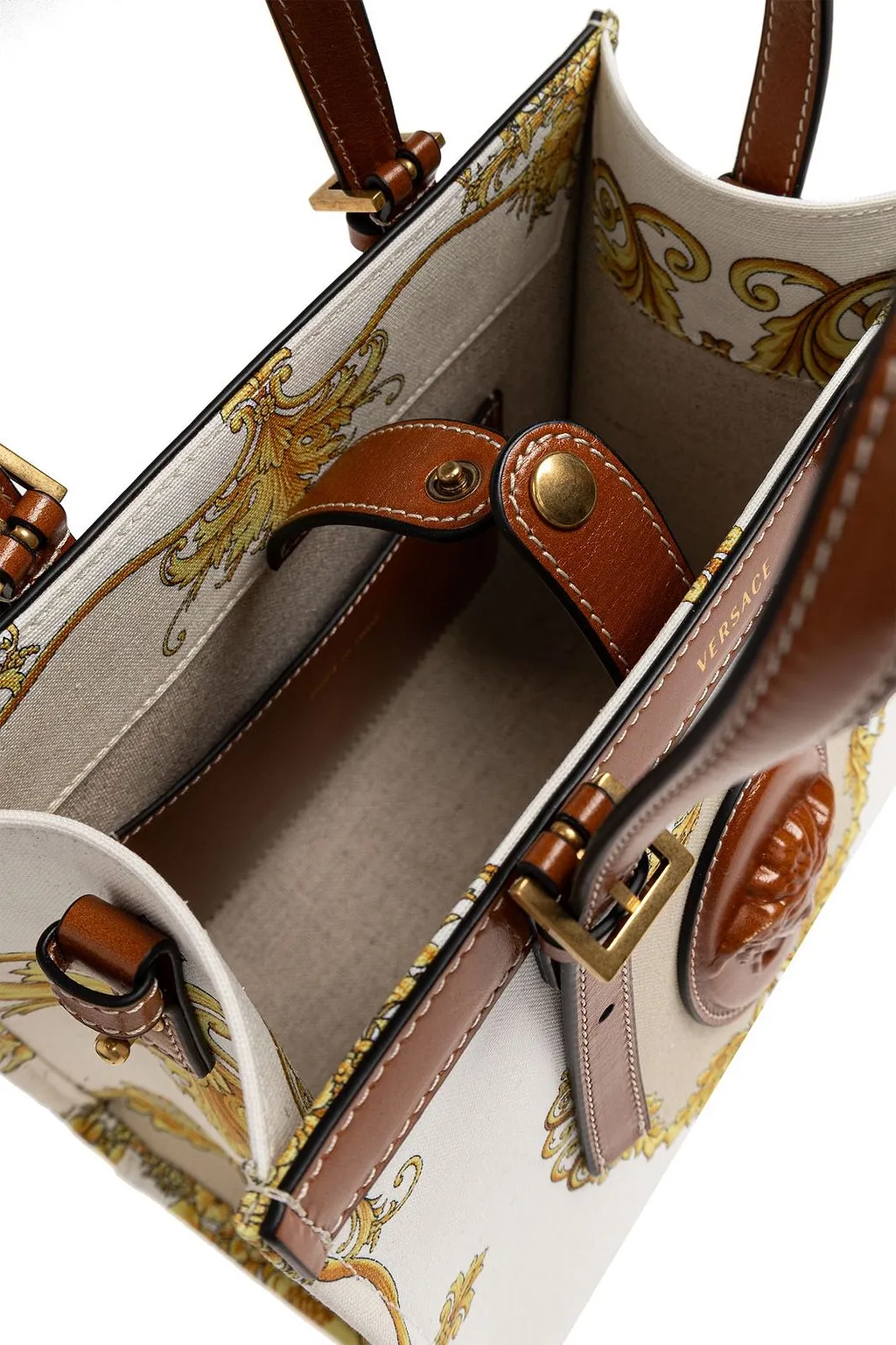 Versace RiviÈRe Printed Mini Tote Bag