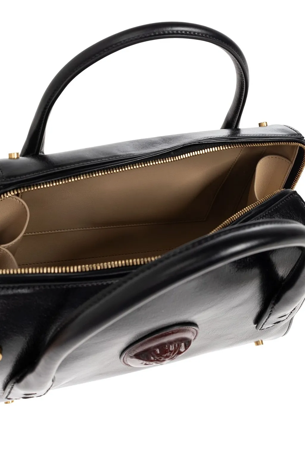 Versace Romy Logo Patch Tote Bag